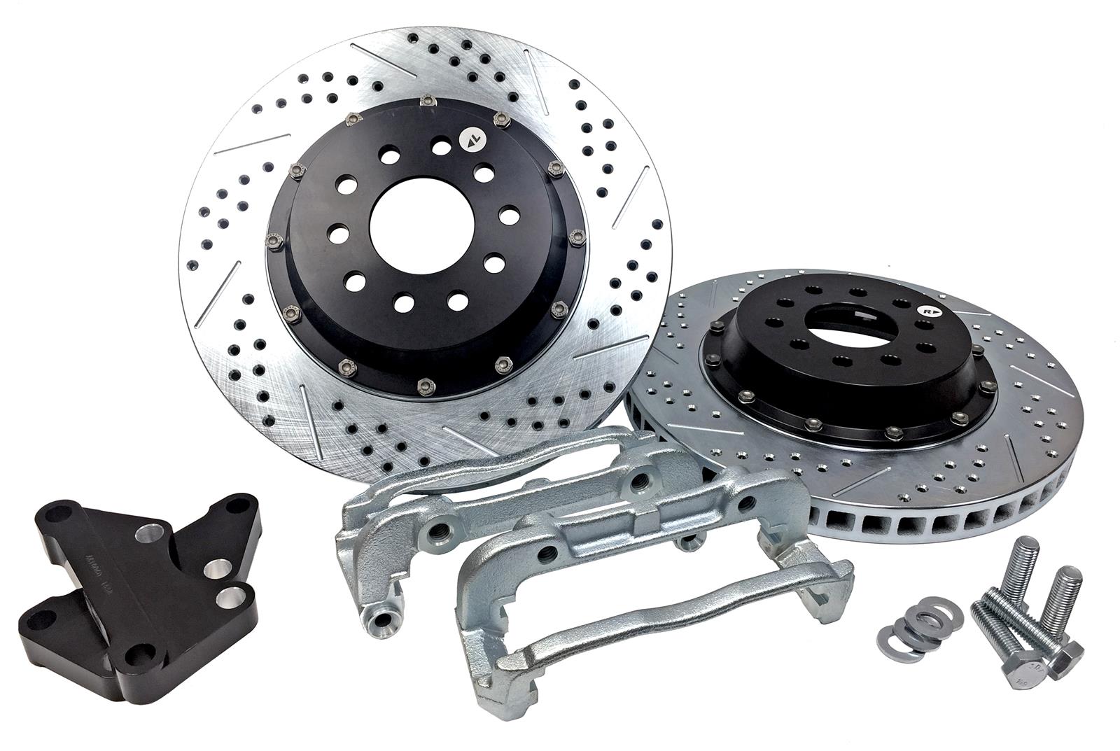 Baer Brakes EradiSpeed+ 1 Brake Rotors 2301054 Rotor, EradiSpeed-Plus 2, Cross-Drilled, Slotted, Iron, Zinc Plated, Front, Pontiac, Pair thumbnail 2