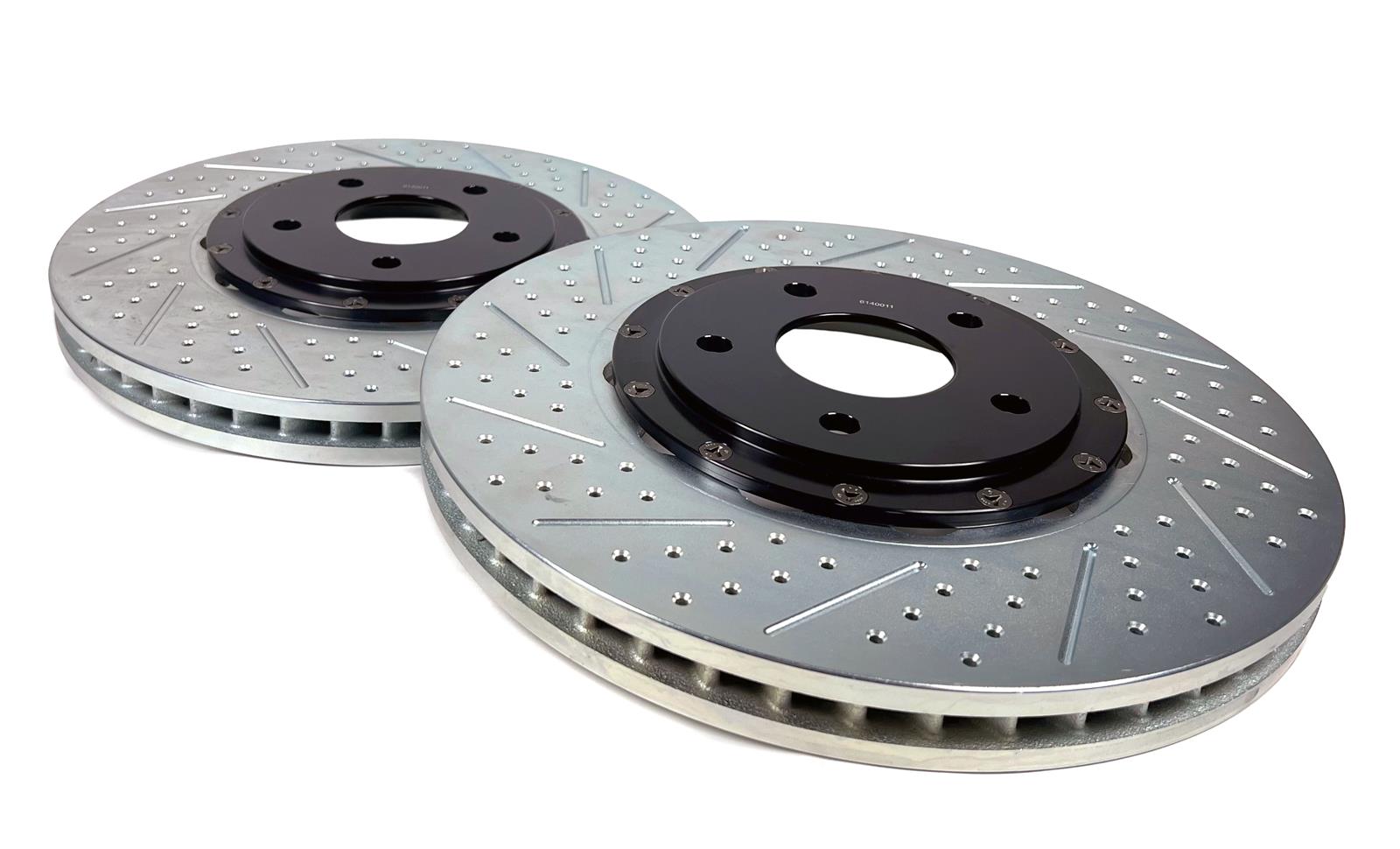 Baer Brakes EradiSpeed+ Brake Rotors 2261044 Rotor, Front, Cross Drilled Slotted, 15.00 in. Diameter, 1.250 in. Thickness, Cast Iron, Zinc Plated, Ford, Pair