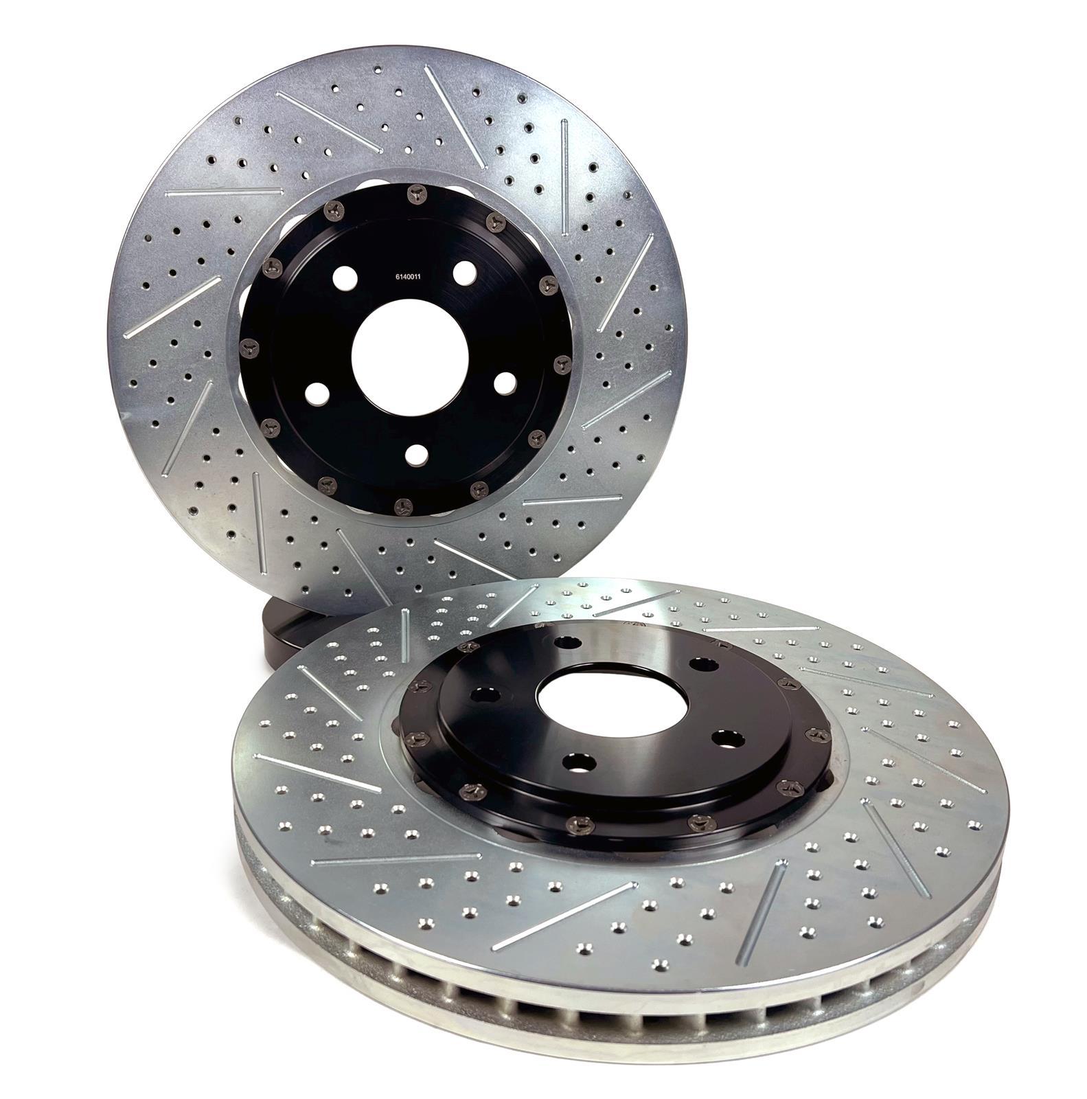 Baer Brakes EradiSpeed+ Brake Rotors 2261044 Rotor, Front, Cross Drilled Slotted, 15.00 in. Diameter, 1.250 in. Thickness, Cast Iron, Zinc Plated, Ford, Pair thumbnail 4