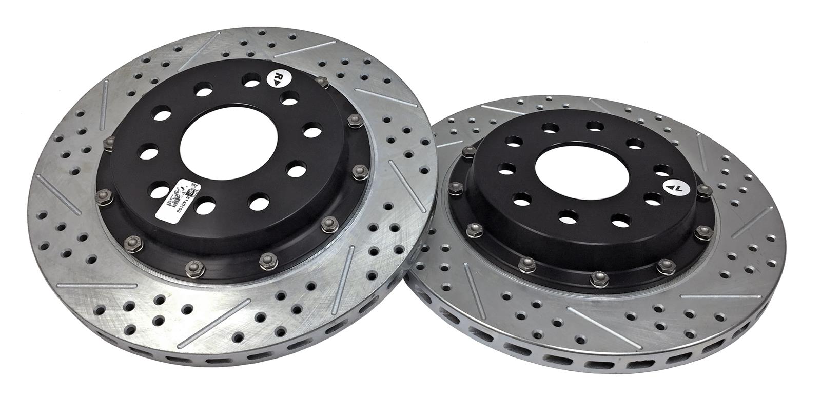 Baer Brakes EradiSpeed+ Brake Rotors 2302019 Rotor, EradiSpeed-Plus, Cross-Drilled, Slotted, Iron, Zinc Plated, Rear, Chevy, Pair thumbnail 2