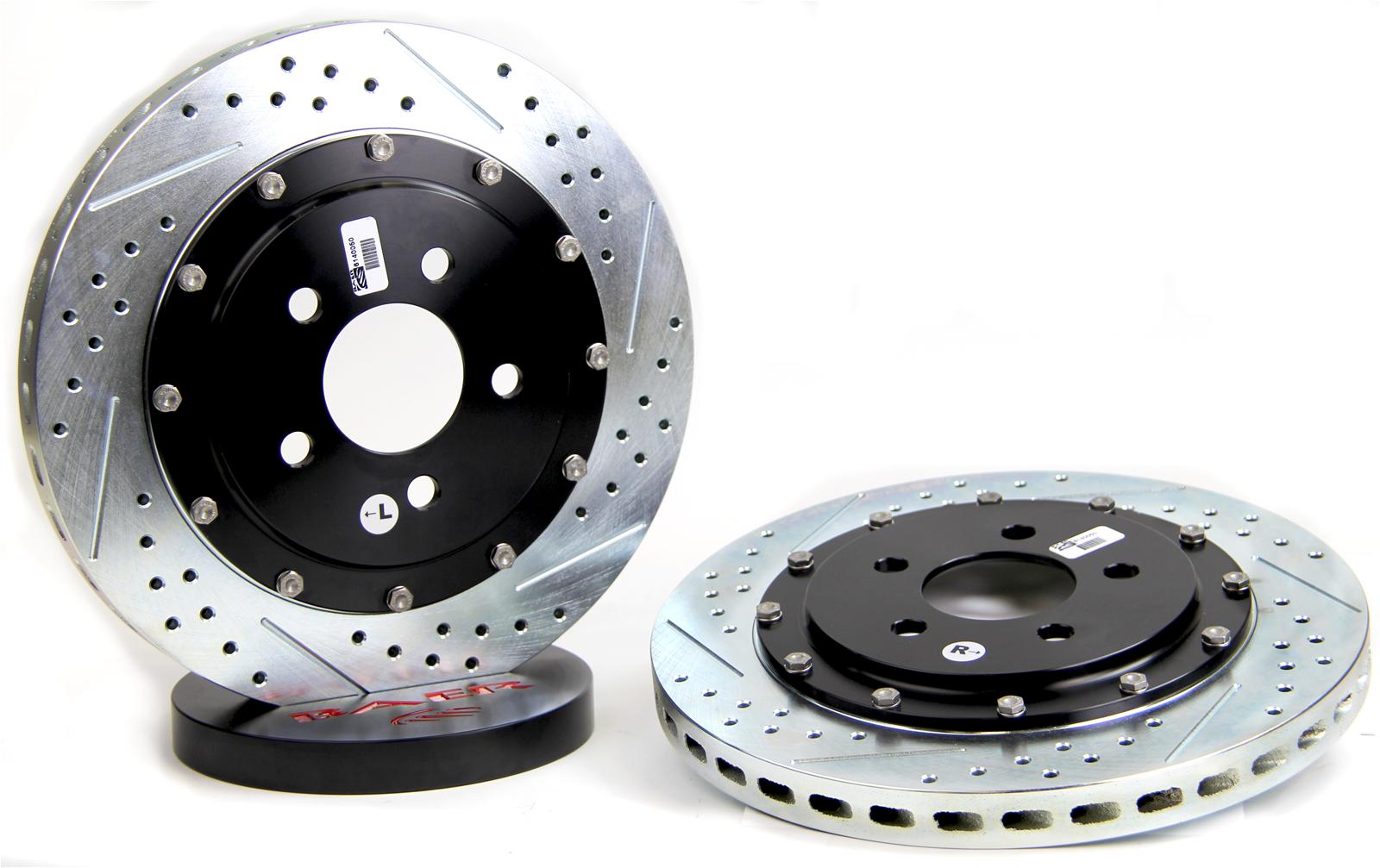 Baer Brakes EradiSpeed+ Brake Rotors 6920868 Rotor, Front, Cross Drilled Slotted, 14.00 in., Right, Replacement for EradiSpeed-Plus Kit, Each
