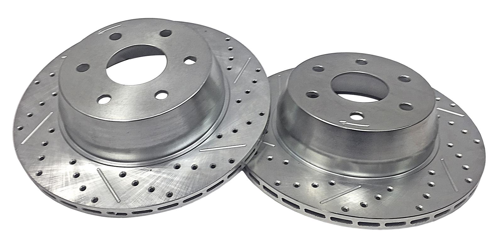 Baer Brakes Big Claw Brake Rotors 2302023 Rotor, Claw, Cross-Drilled, Slotted, Iron, Zinc Plated, Rear, Chevy, GMC, Pickup, SUV, Pair thumbnail 5