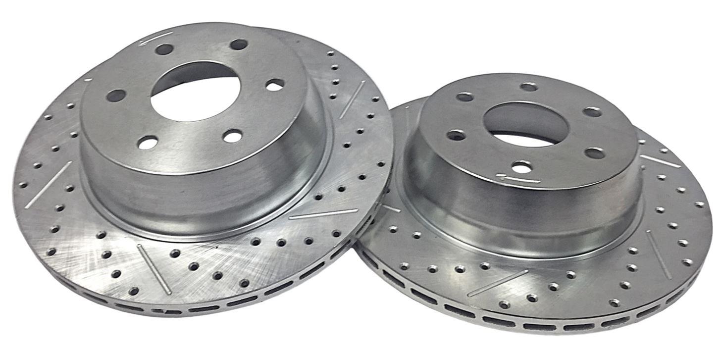 Baer Brakes Big Claw Brake Rotors 2302023 Rotor, Claw, Cross-Drilled, Slotted, Iron, Zinc Plated, Rear, Chevy, GMC, Pickup, SUV, Pair thumbnail 6