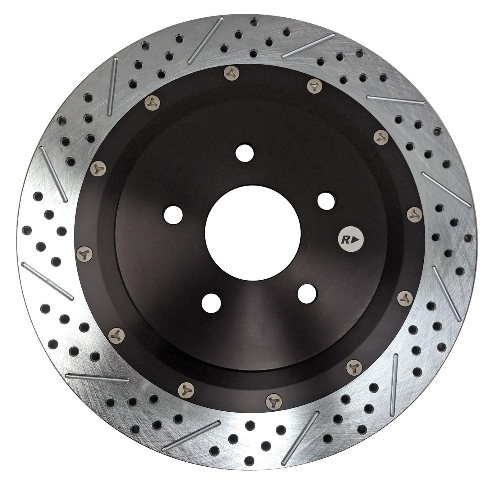 Baer Brakes EradiSpeed+ 1 Brake Rotors 2302049 Rotor, Rear, RWD, 14.00 in. O.D., 356 mm O.D., 5 x 4.75 in., 5 x 120 mm, 1.025 in. Thick, pair