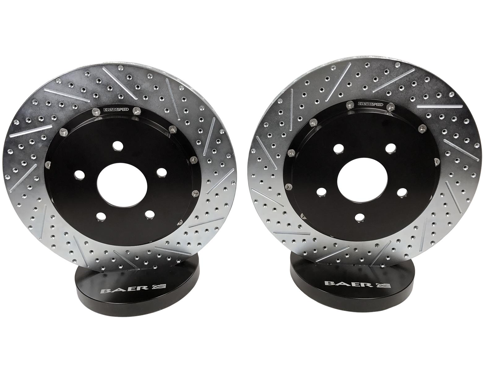 Baer Brakes EradiSpeed+ Brake Rotors 2302068 Rotor, Rear, RWD, 12.99 in. O.D., 330 mm O.D., 5 x 4.75 in., 5 x 120 mm, 1.025 in. Thick, Pair