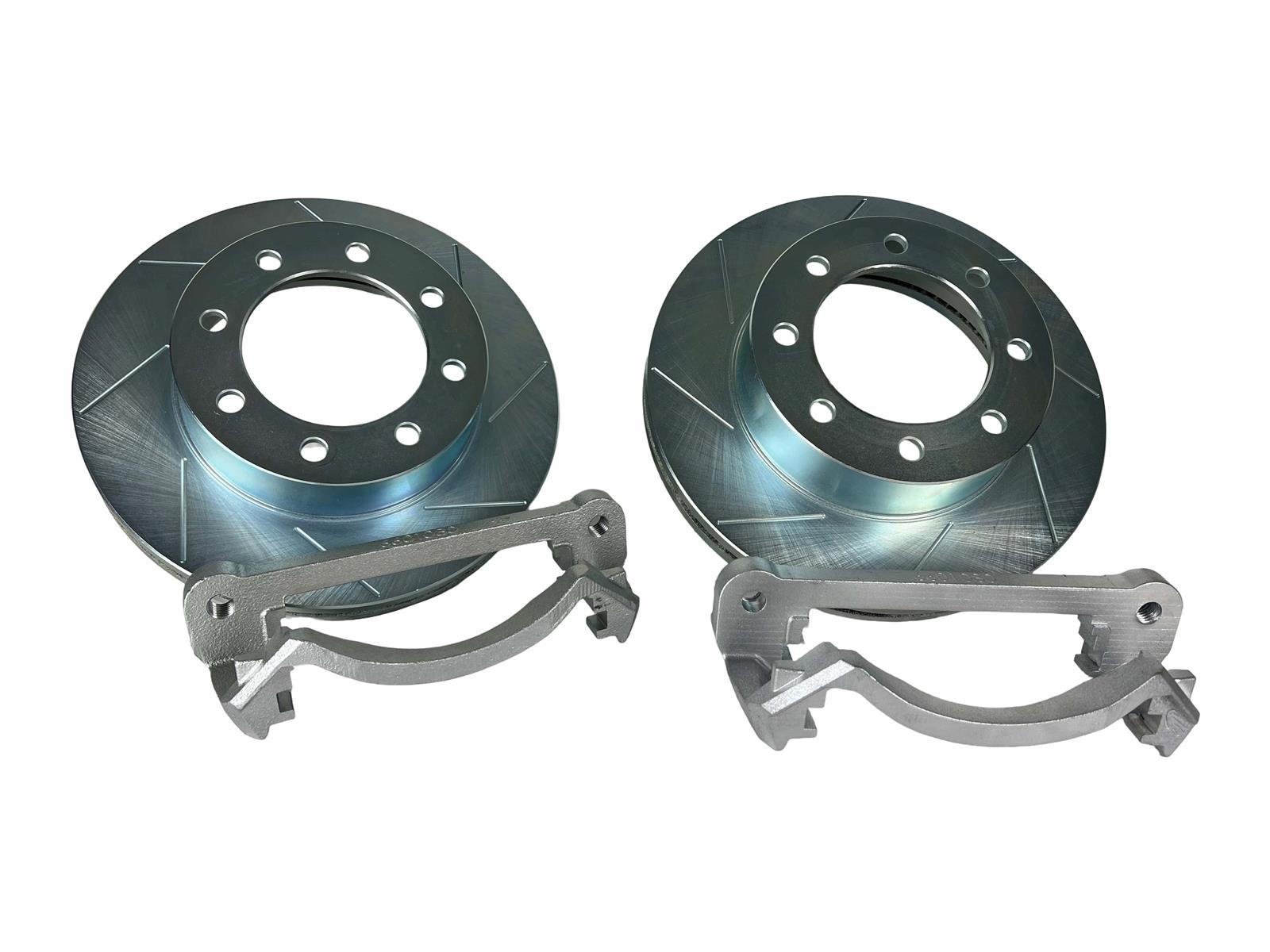 Baer Brakes Big Claw Brake Rotors for 2019-2025 2500, 3500 - 2141023-2 Rotors, Front, Vented, Slotted Surface, 14.98 in. Outside Diameter, 1.535 in. Nominal Thickness, Zinc Plated, Pair
