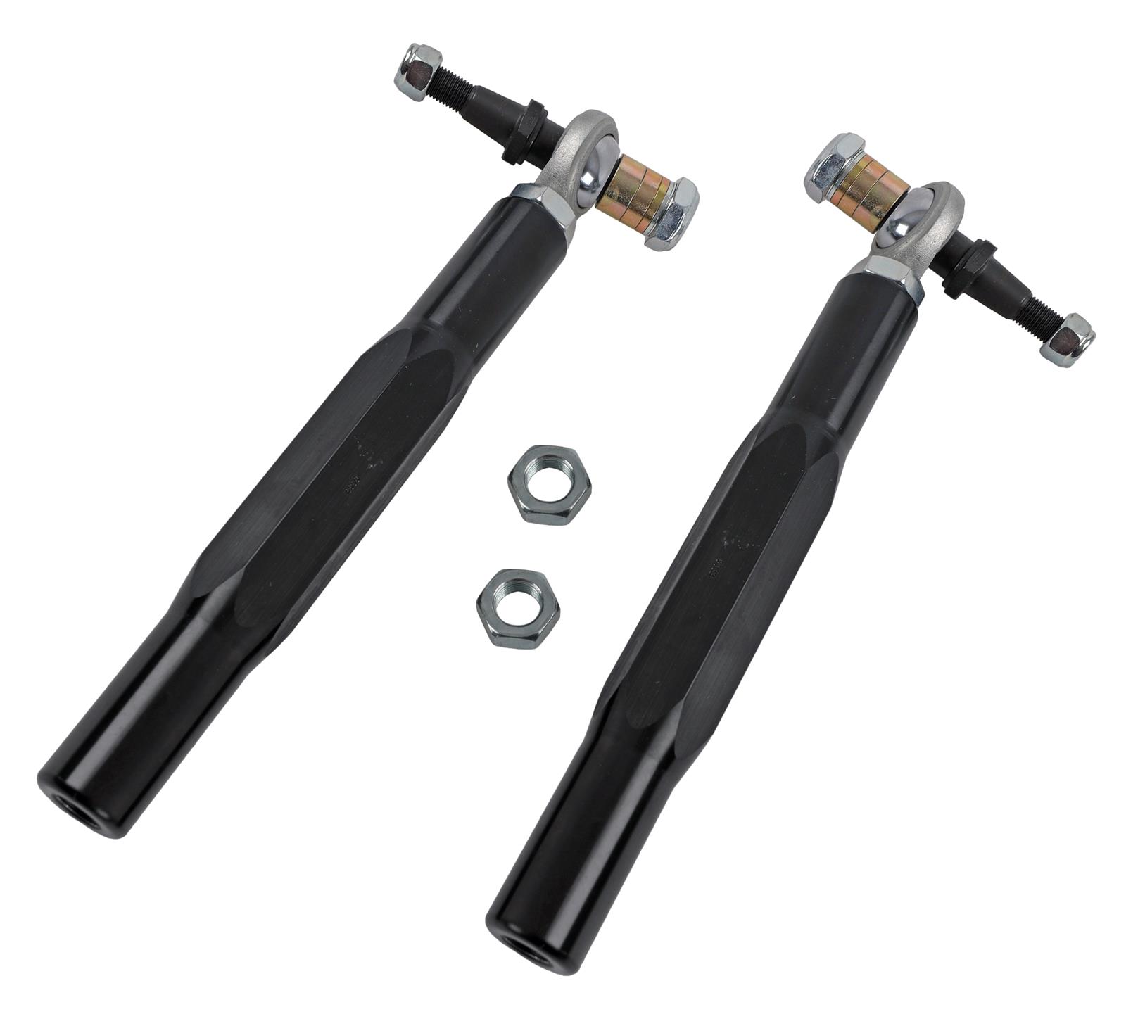 Baer Brakes Tracker Tie Rod Ends 3301001 Bump Steer Adjusters, Aluminum Sleeve, Black, Adjustable, GM, Kit
