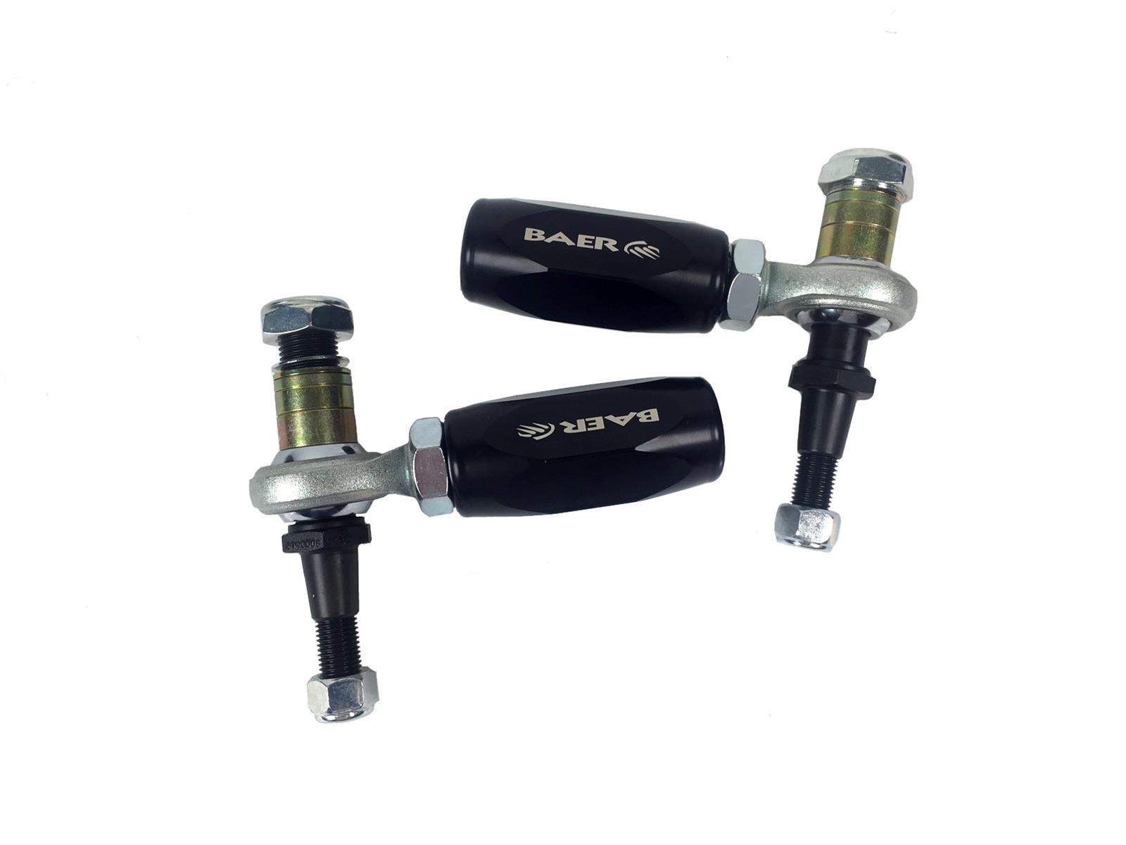 Baer Brakes Tracker Tie Rod Ends for 1993-2002 CAMARO, FIREBIRD - 3301011 Bump Steer Adjusters, Aluminum Sleeve, Black, Adjustable, GM, Kit thumbnail 2