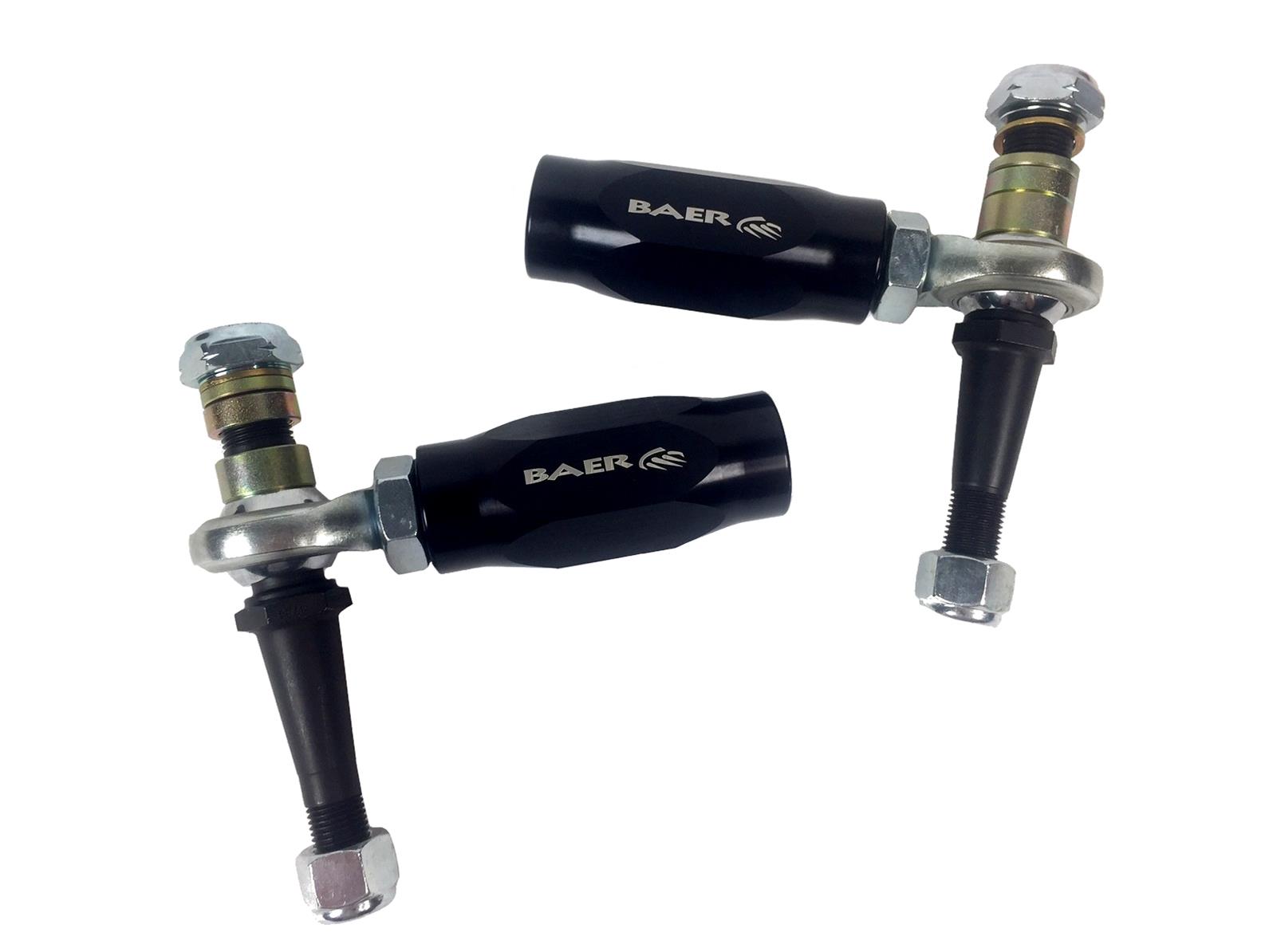 Baer Brakes Tracker Tie Rod Ends 3301018 Bump Steer Kits and Components, Ends, Adjustable, Aluminum, Black, Chevrolet, Kit thumbnail 2