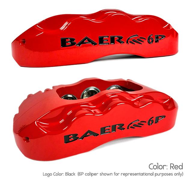 Baer Brakes Claw Extreme+ Disc Brake Systems for 2009-2025 F-150 - 4261397R Kits, Extreme Plus Systems, Front, Cross-drilled/Slotted Rotors, 6-piston Red Powdercoated Calipers, Ford, Kit thumbnail 3