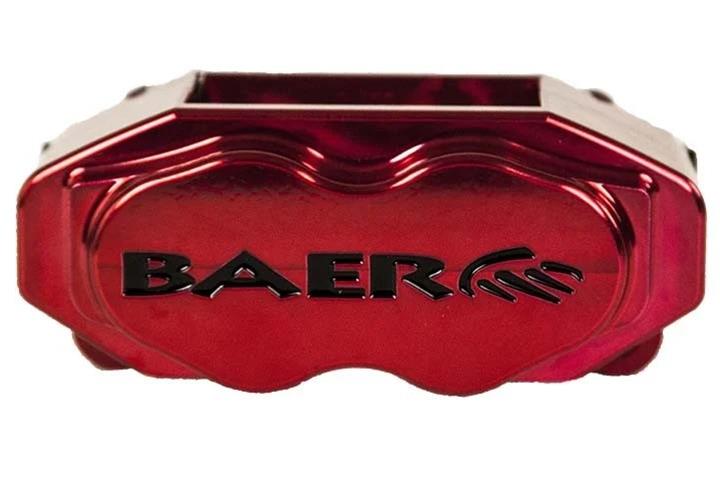 Baer Brakes SS4+ Deep Stage Drag Race Disc Brake Kits 4261428FR Kit, Race, Front, Slotted Rotors, 4-piston Fire Red Powdercoated Calipers, Ford, Kit thumbnail 2