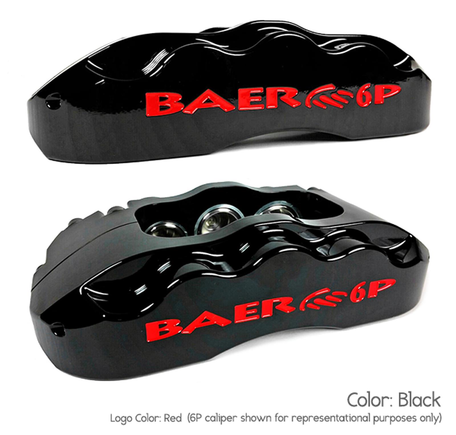 Baer Brakes Claw Pro+ Disc Brake Systems 4301542B Kit, Pro+, Front, Cross-drilled/Slotted Rotors, 6-piston Black Powdercoated Calipers, Chevy, GMC, Kit
