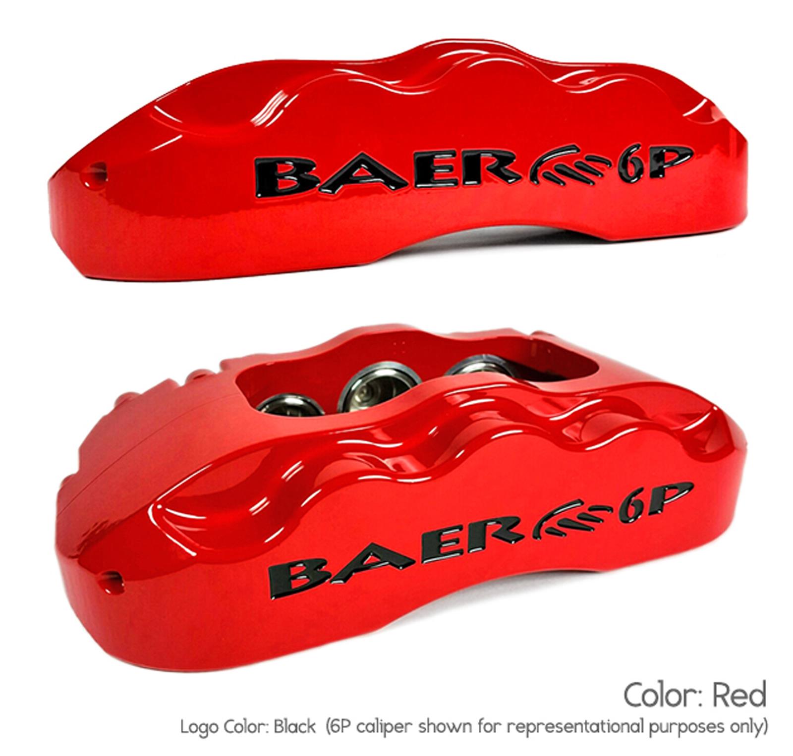 Baer Brakes Claw Pro+ Disc Brake Systems 4301542R Kit, Pro+, Front, Cross-drilled/Slotted Rotors, 6-piston Red Powdercoated Calipers, Chevy, GMC, Kit