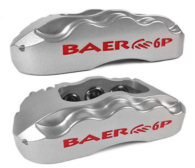 Baer Brakes SS4+ Disc Brake Systems 4302338S Kit, SS4+, Rear, Cross-drilled/Slotted Rotors, 4-piston Silver Powdercoated Calipers, Buick, Chevy, GMC, Oldsmobile, Pontiac, Kit thumbnail 3