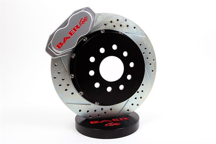 Baer Brakes SS4+ Disc Brake Systems 4302338S Kit, SS4+, Rear, Cross-drilled/Slotted Rotors, 4-piston Silver Powdercoated Calipers, Buick, Chevy, GMC, Oldsmobile, Pontiac, Kit
