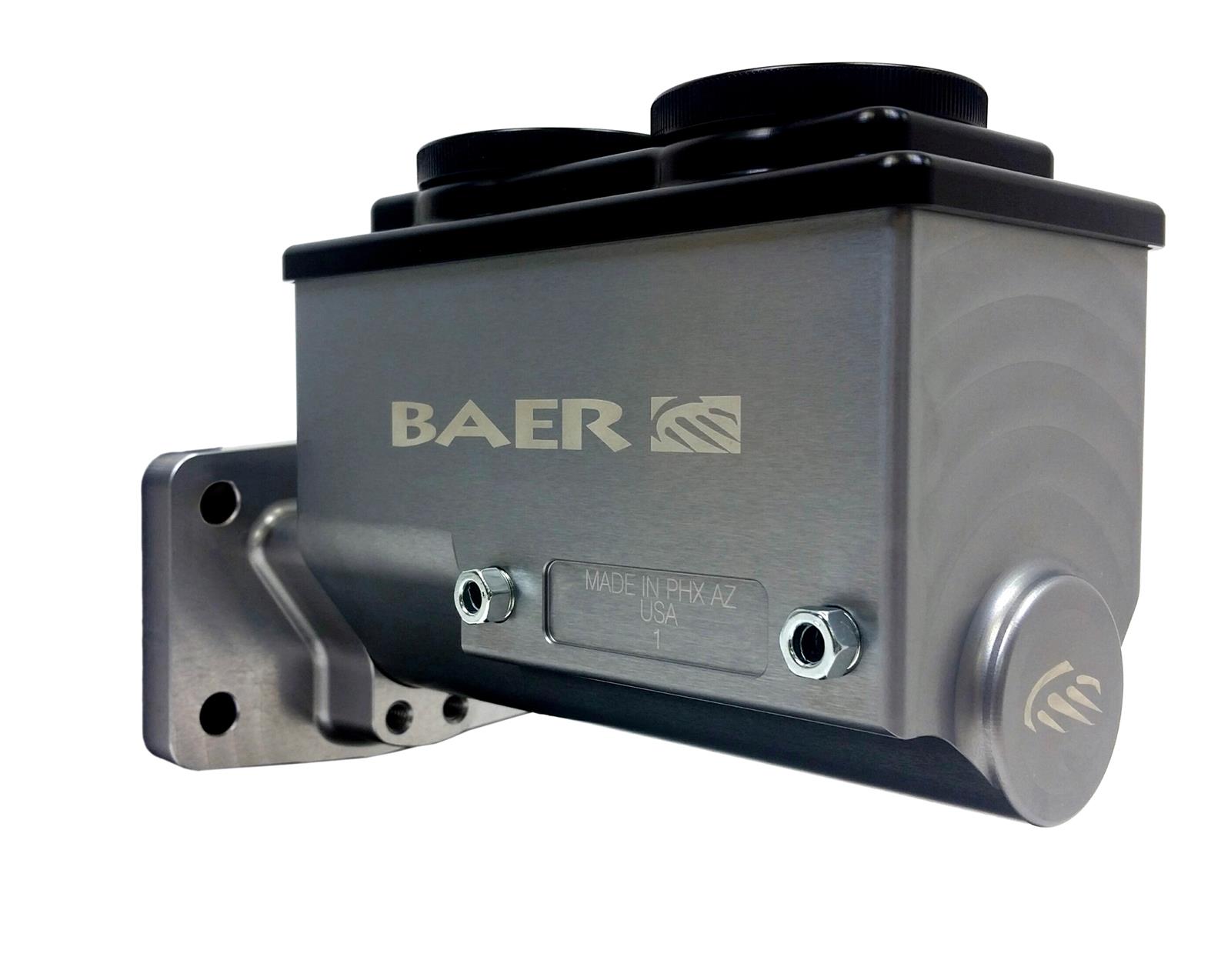 Baer Brakes Remaster Master Cylinders 6801297RP Cylinder, Remaster, Billet Aluminum, Gray Anodized, 0.937 in. Bore, Passenger Side Ports, Mopar, Each