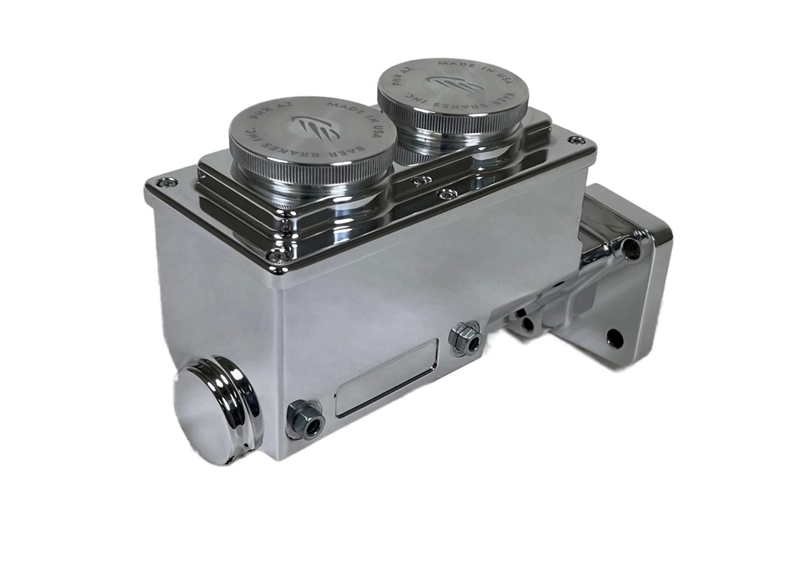 Baer Brakes Remaster Master Cylinders 6801305LP Cylinder, Remaster, Billet Aluminum, Polished, 1.125 in. Bore, Driver Side Ports, Mopar, Each