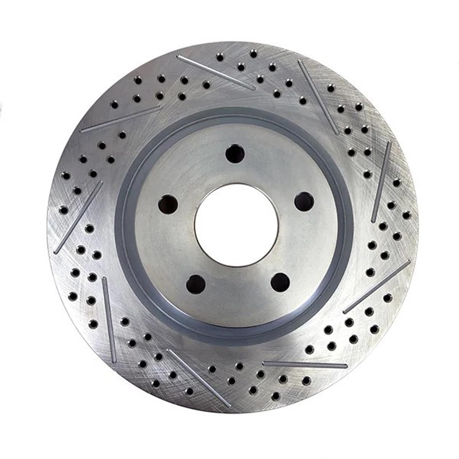 Baer Brakes Replacement Brake Rotors 6919496 Rotor, Replacement, Vented, 3.089 in. Center, Cross-Drilled/Slotted, 13.00 in. OD, 5 x 5.00 in., Iron, Zinc Plated, 1-Piece, Left, Each