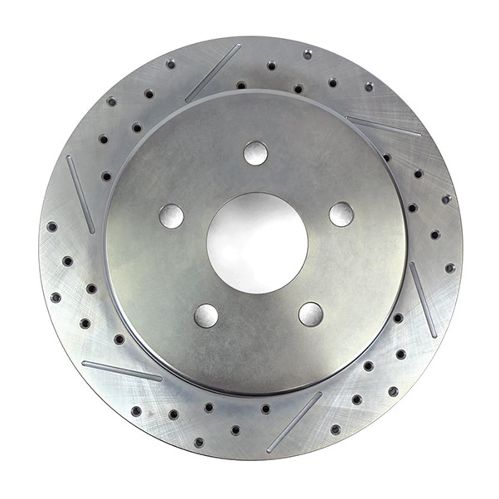Baer Brakes Replacement Brake Rotors 6921145 Rotor, Replacement, Vented, 3.000 in. Center, Cross-Drilled/Slotted, 13.00 in. OD, 5 x 5.50 in., Iron, Zinc Plated, 1-Piece, Right, Each