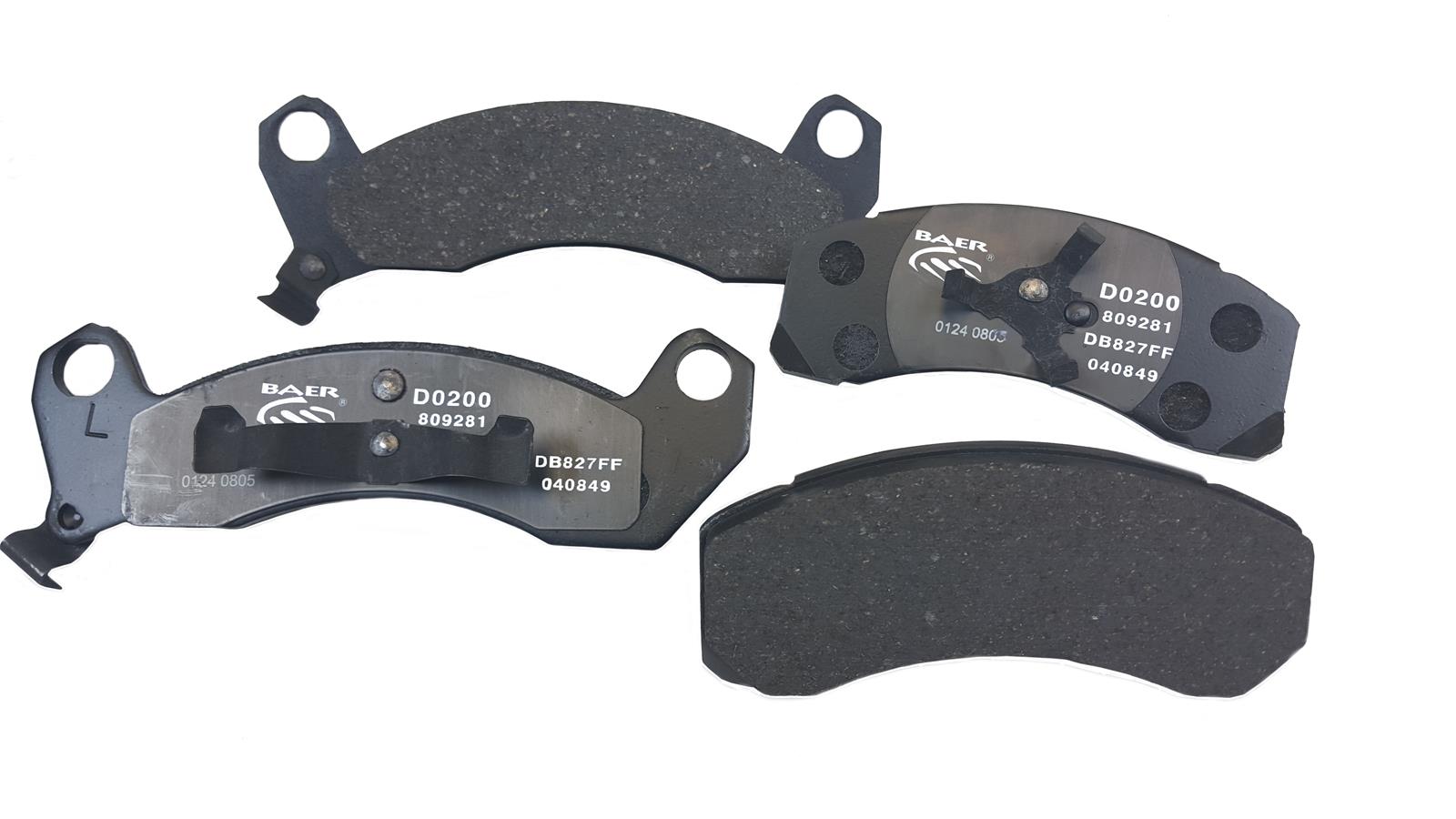 Baer Brakes Claw Ceramic Brake Pads D0200 Pads, Ceramic, Matrix, Front, Ford, Lincoln, Mercury, Set