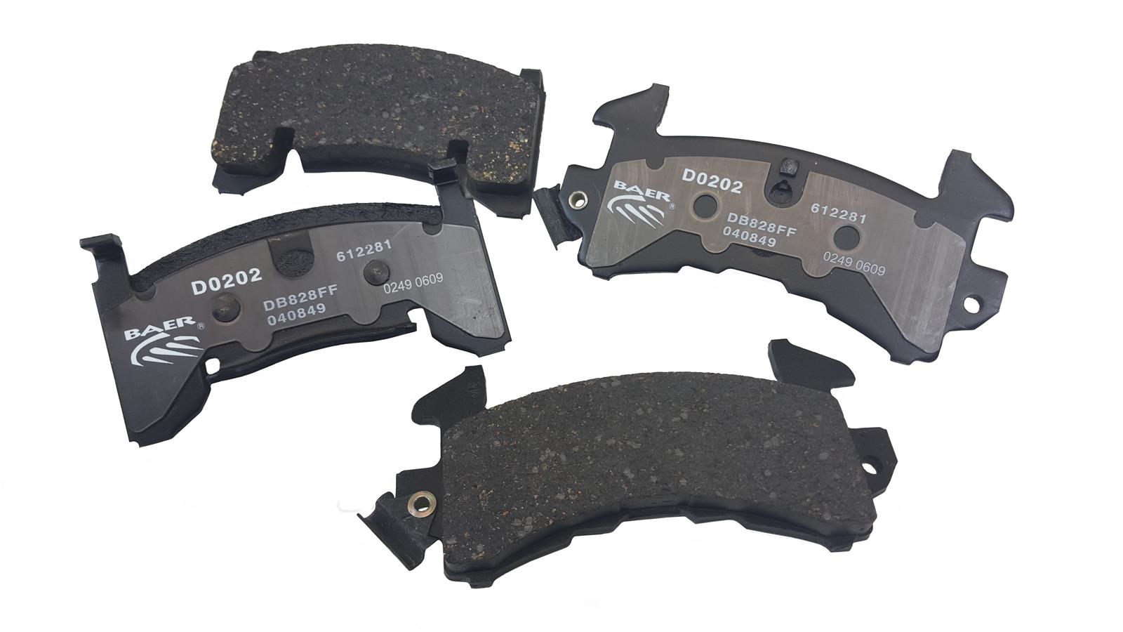 Baer Brakes Claw Ceramic Brake Pads for 1982-1988 CAMARO, FIREBIRD - D0202 Pads, Ceramic, Matrix, Rear, Buick, Chevrolet, Pontiac, Set