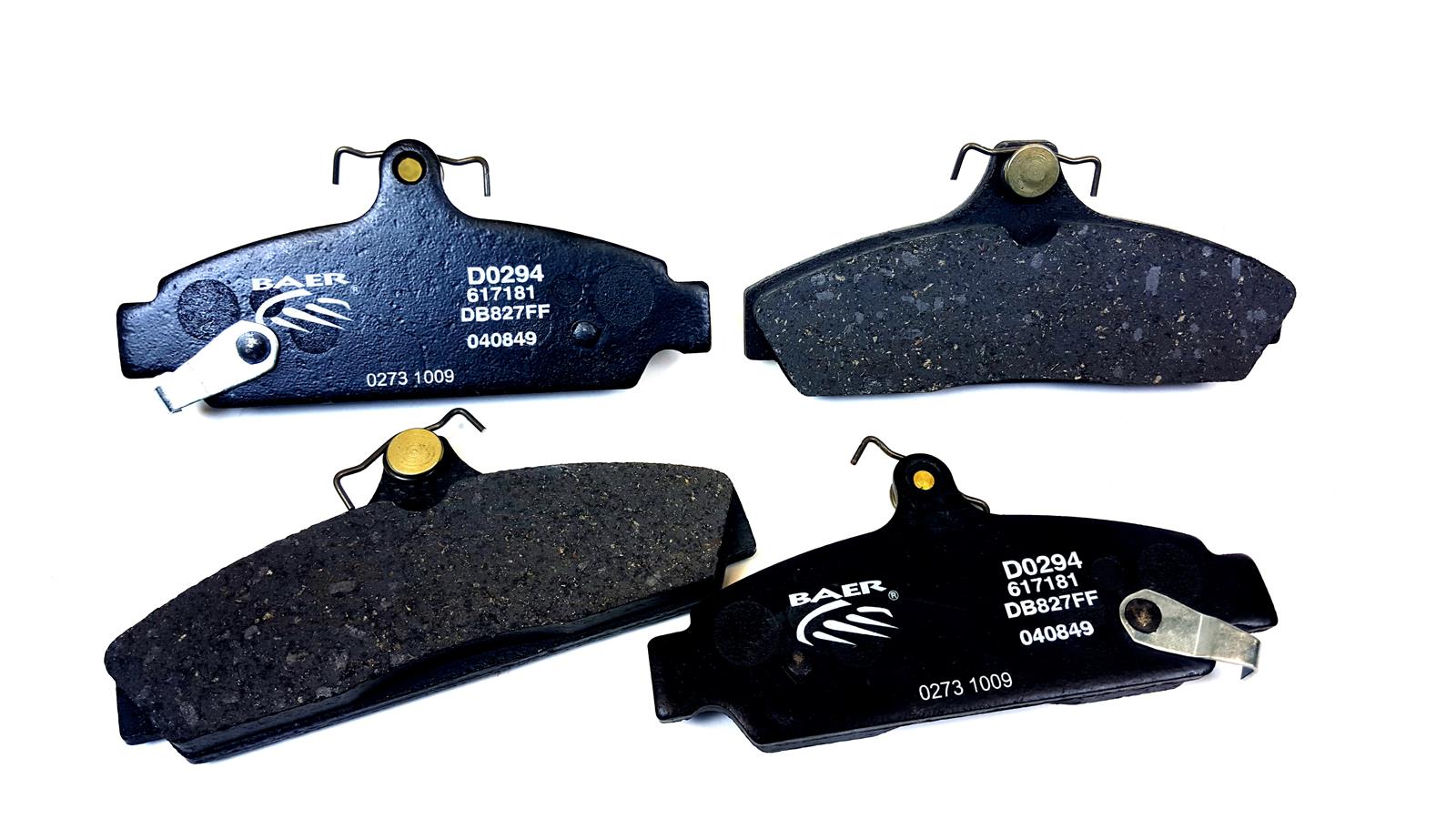 Baer Brakes Claw Ceramic Brake Pads for 1984-1987 CORVETTE - D0294 Pads, Ceramic, Matrix, Front, Chevrolet, Set