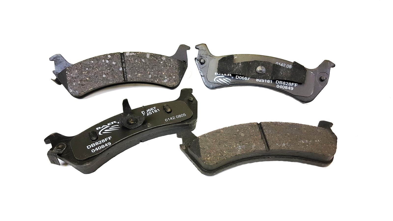 Baer Brakes Claw Ceramic Brake Pads D0667 Pads, Ceramic, Matrix, Rear, Ford, Mercury, Set