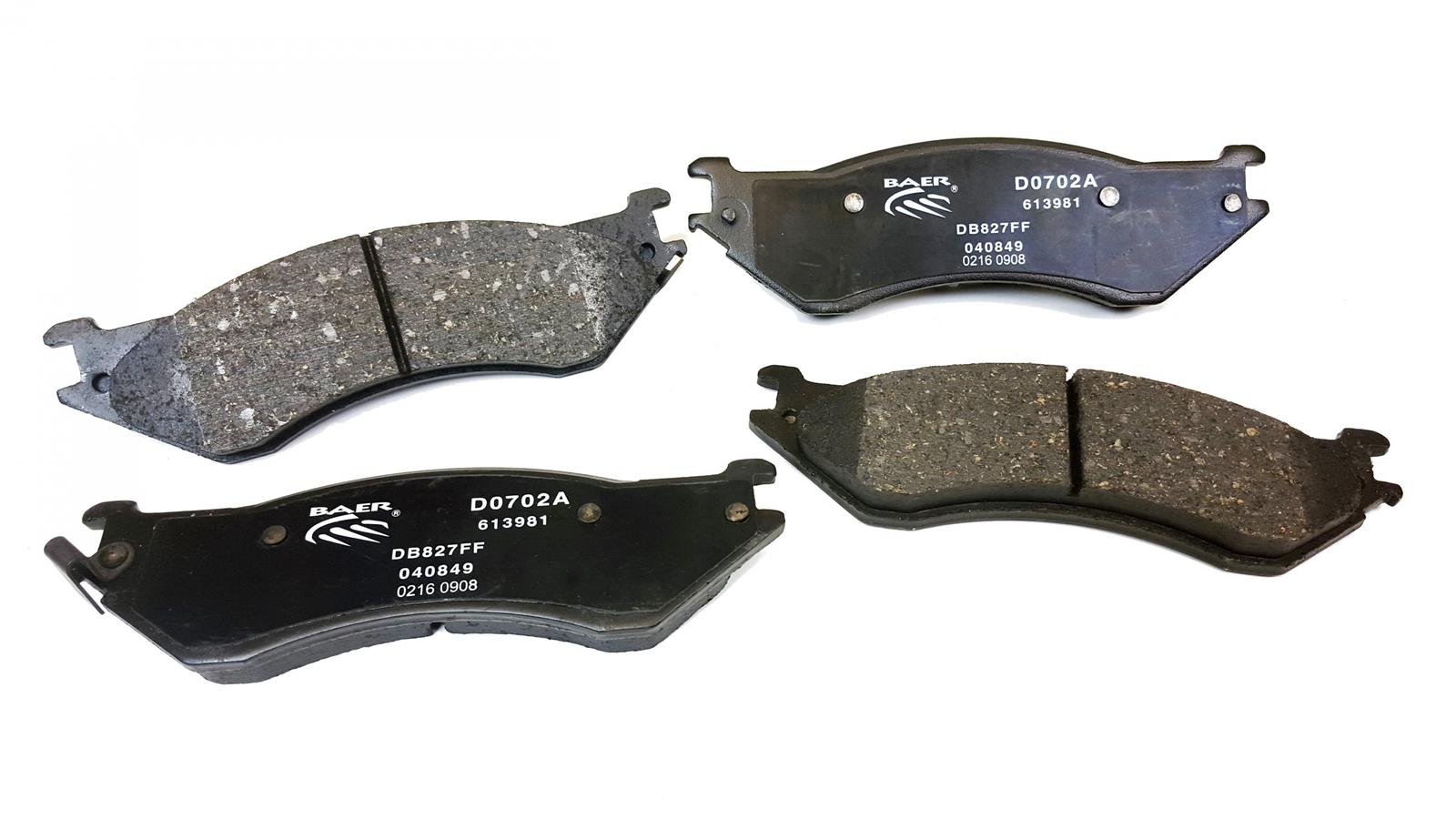 Baer Brakes Claw Ceramic Brake Pads D0702A Pads, Rear