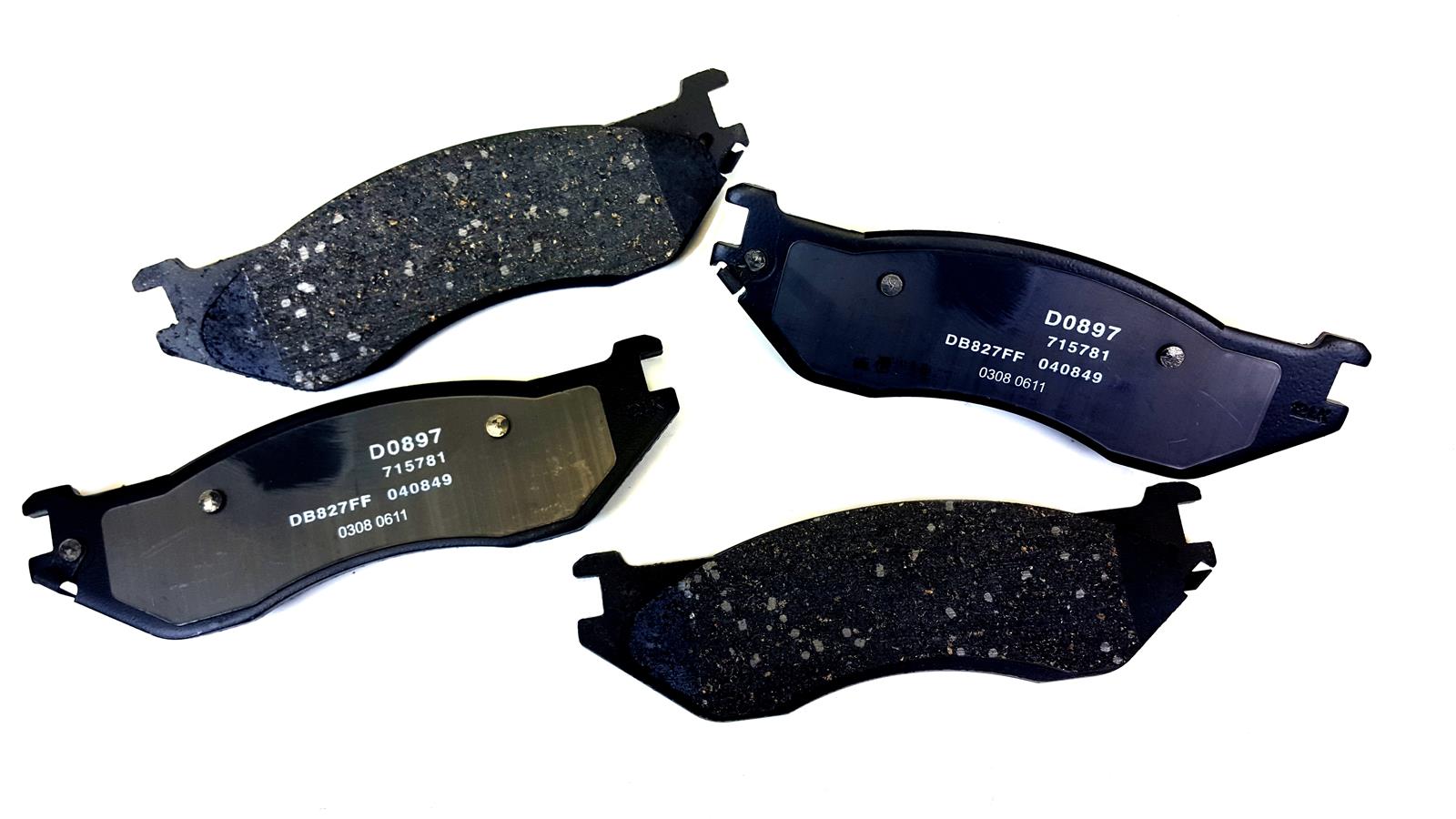 Baer Brakes Claw Ceramic Brake Pads D0897 Pads, Ceramic, Matrix, Front, Dodge, Set