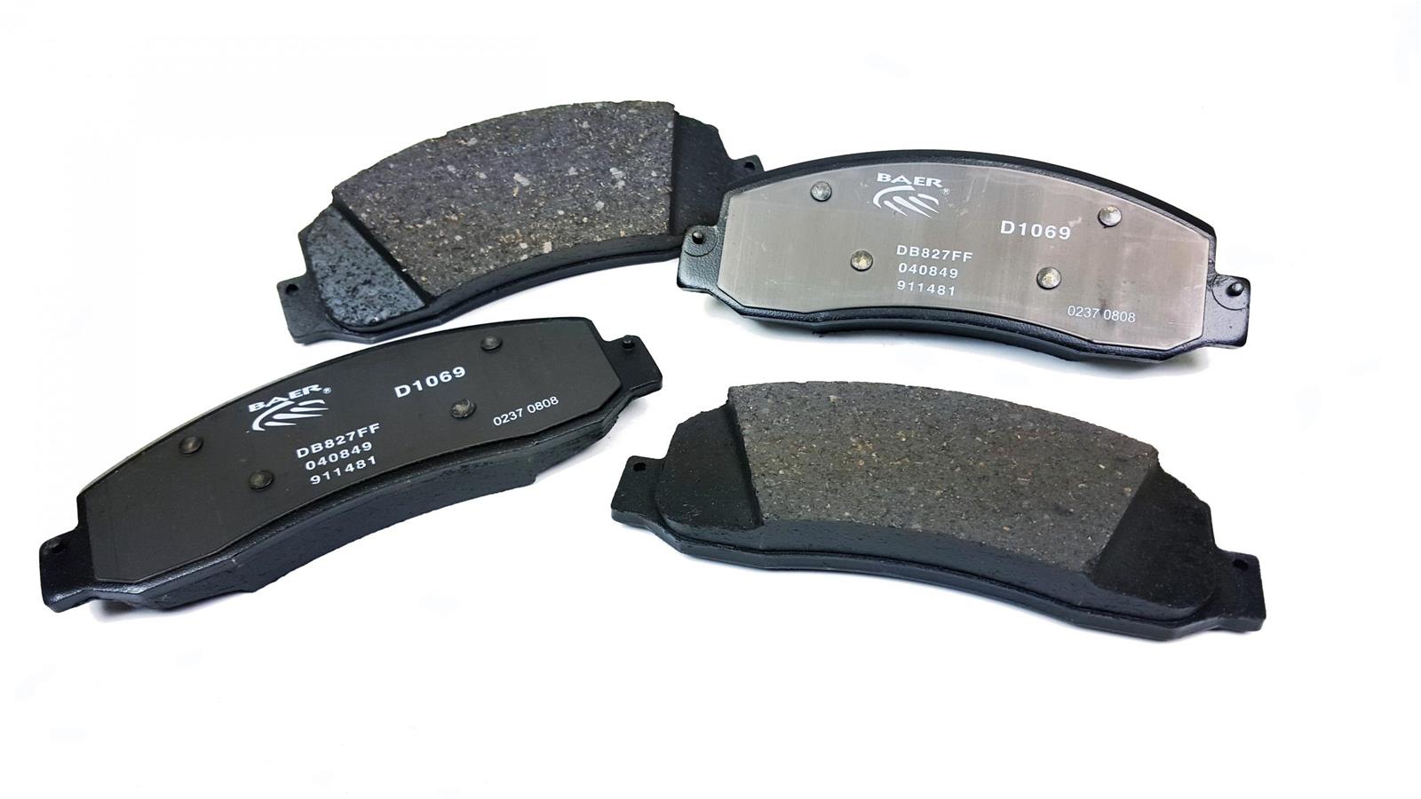 Baer Brakes Claw Ceramic Brake Pads for 2005-2008 F-250 SUPER DUTY, 2005-2011 F-350 2010-2012 F-450 DUTY - D1069 Pads, Ceramic, Matrix, Front, Ford, Set thumbnail 2