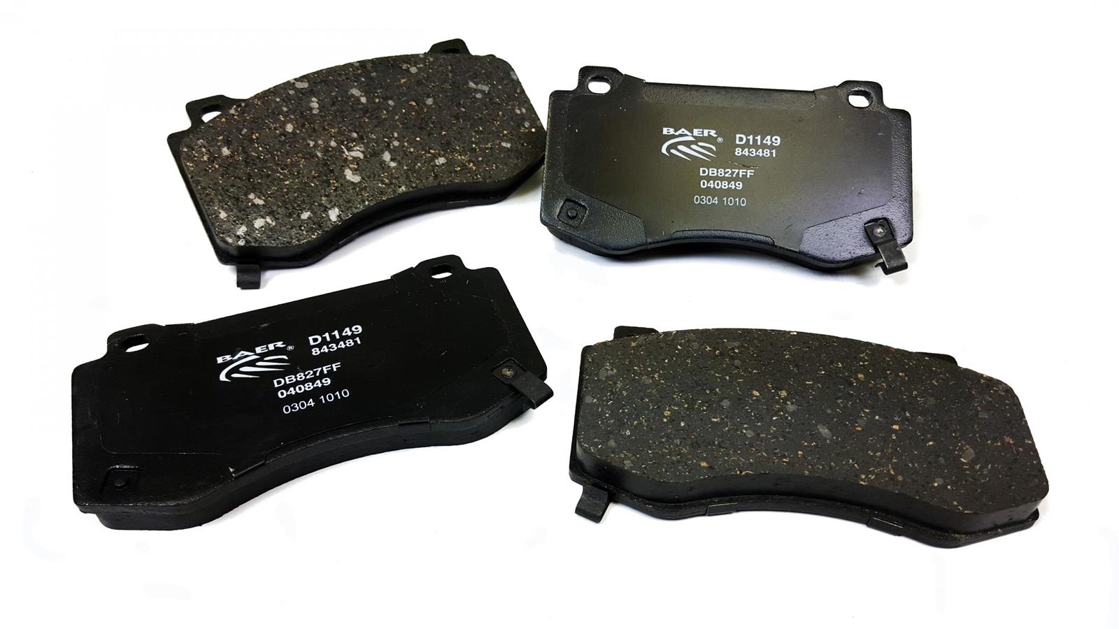 Baer Brakes Claw Ceramic Brake Pads D1149 Pads, Ceramic, Matrix, Front, Chrysler, Dodge, Jeep, Set thumbnail 2