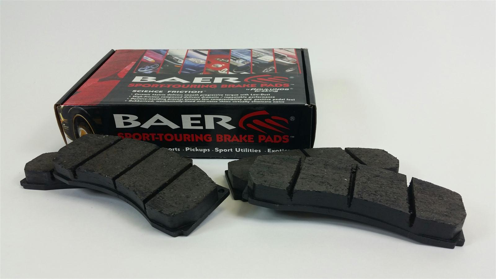 Baer Brakes Replacement Street Brake Pads D1247R Pads, Replacement, Ceramic, Ceramic Matrix, Set of 4
