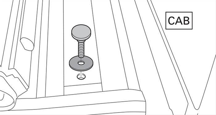 BAK Tonneau Cover Replacement Parts PARTS-254A0001 Part, Elevator Bolt and Knob, Kit thumbnail 2