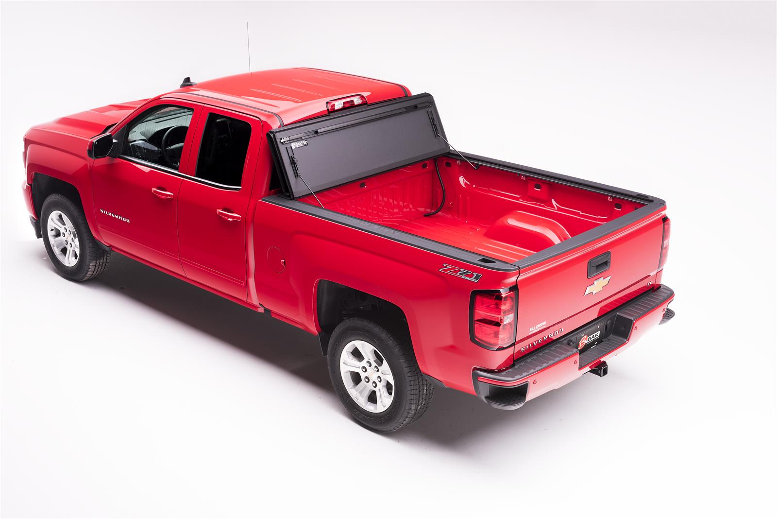 BAK BakFlip MX4 Tonneau Covers 48101 Cover, MX4, Folding, Aluminum, Matte Black, Chevy, GMC, 6.5 ft. Truck Bed Length, Each thumbnail 9