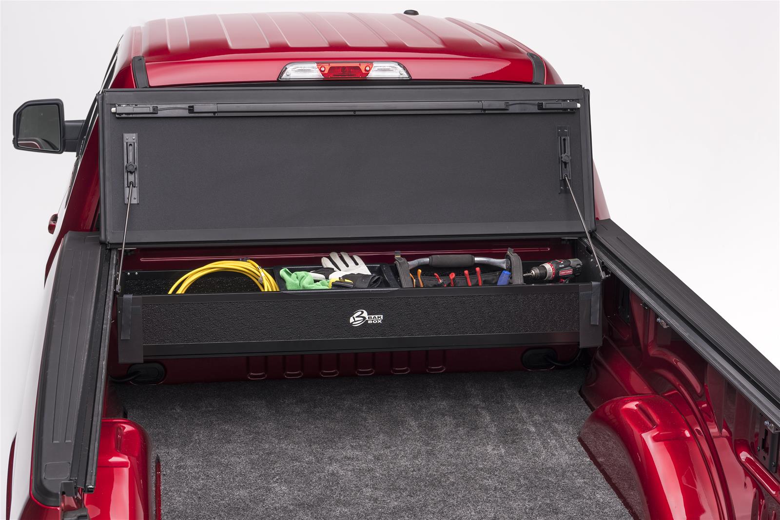 BAK BakFlip MX4 Tonneau Covers 48327 Cover, MX4, Folding, Aluminum, Matte Black, Ford, 6.5 ft. Truck Bed Length, Each thumbnail 2