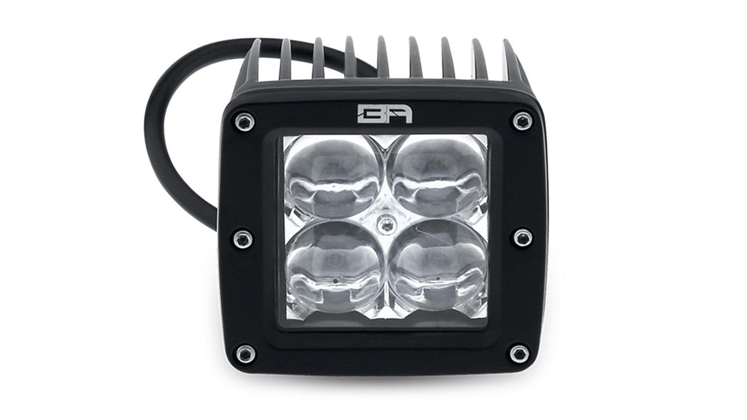 Body Armor 4x4 3 Series LED Cube Lights 30041 Light Bar, CUBE LIGHT FLOOD PAIR WITH WIRE HARNESS thumbnail 2