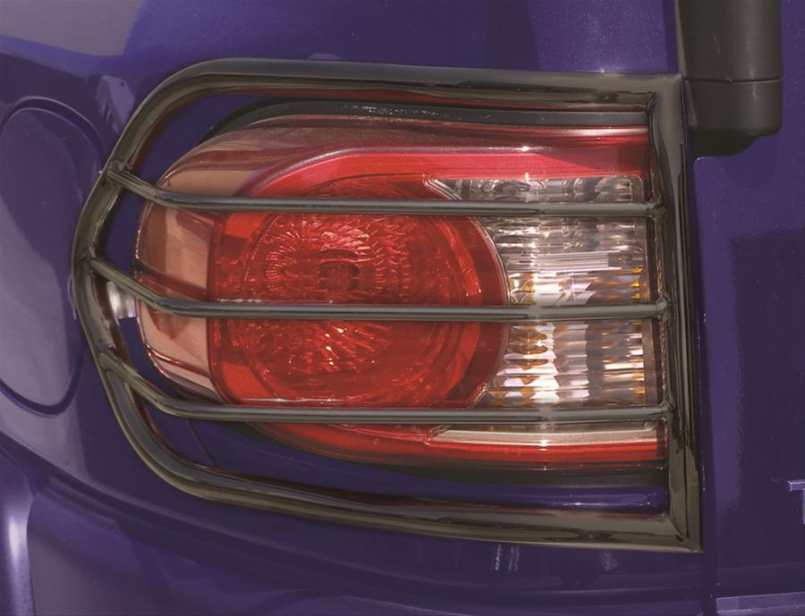 Body Armor 4x4 Taillight Guards for 2007-2014 FJ CRUISER - FJ-7135 Light Guards, Taillight, Steel, Black Powdercoated, Wrap Around, Pair
