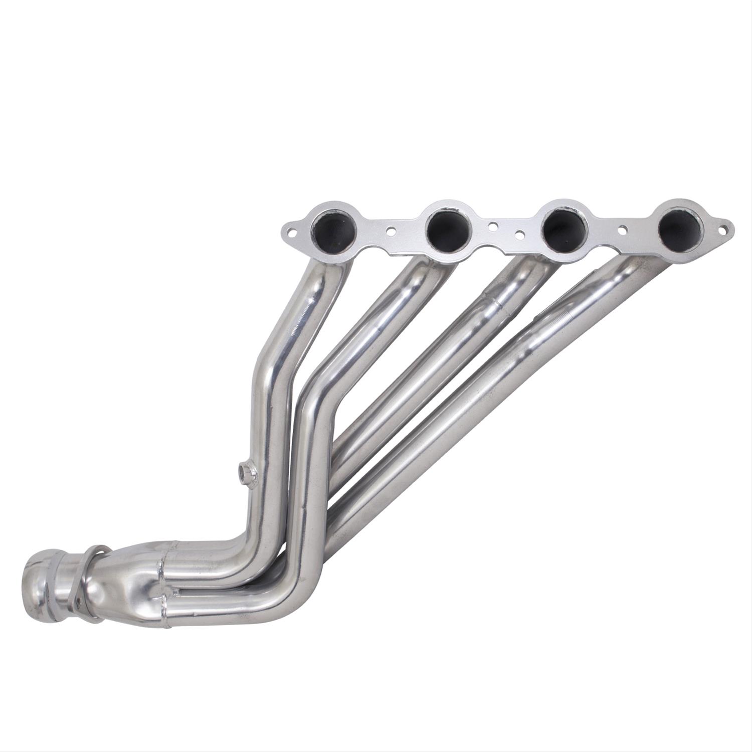BBK Full-Length Headers 16140 Headers, Long Tube, Steel, Silver Ceramic Coated, Chevy, GMC, Kit thumbnail 4