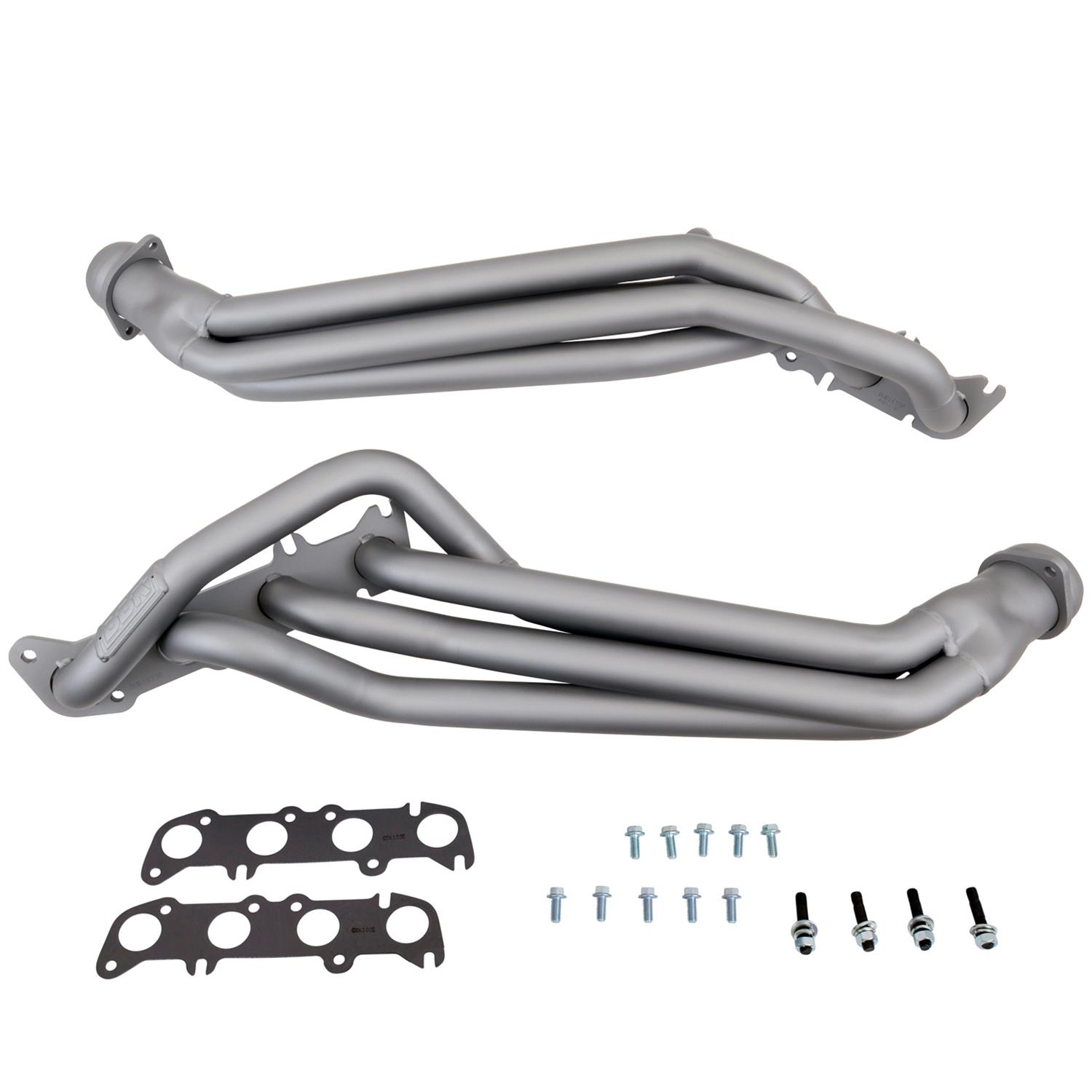 BBK Full-Length Headers 1633 Headers, Long Tube, Steel, Titanium Ceramic Coated, Ford, 5.0L, Pair