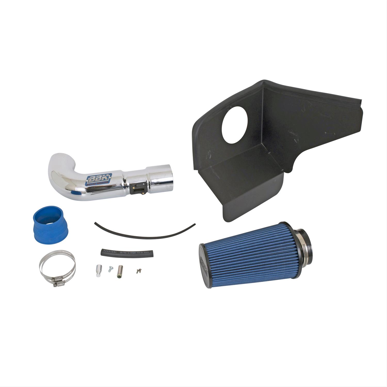 BBK Cold Air Induction Systems for 2012-2015 CAMARO - 1835 Intake, Induction, Blue Filter, Chrome Steel Tube, Chevy, 3.6L, Kit thumbnail 4
