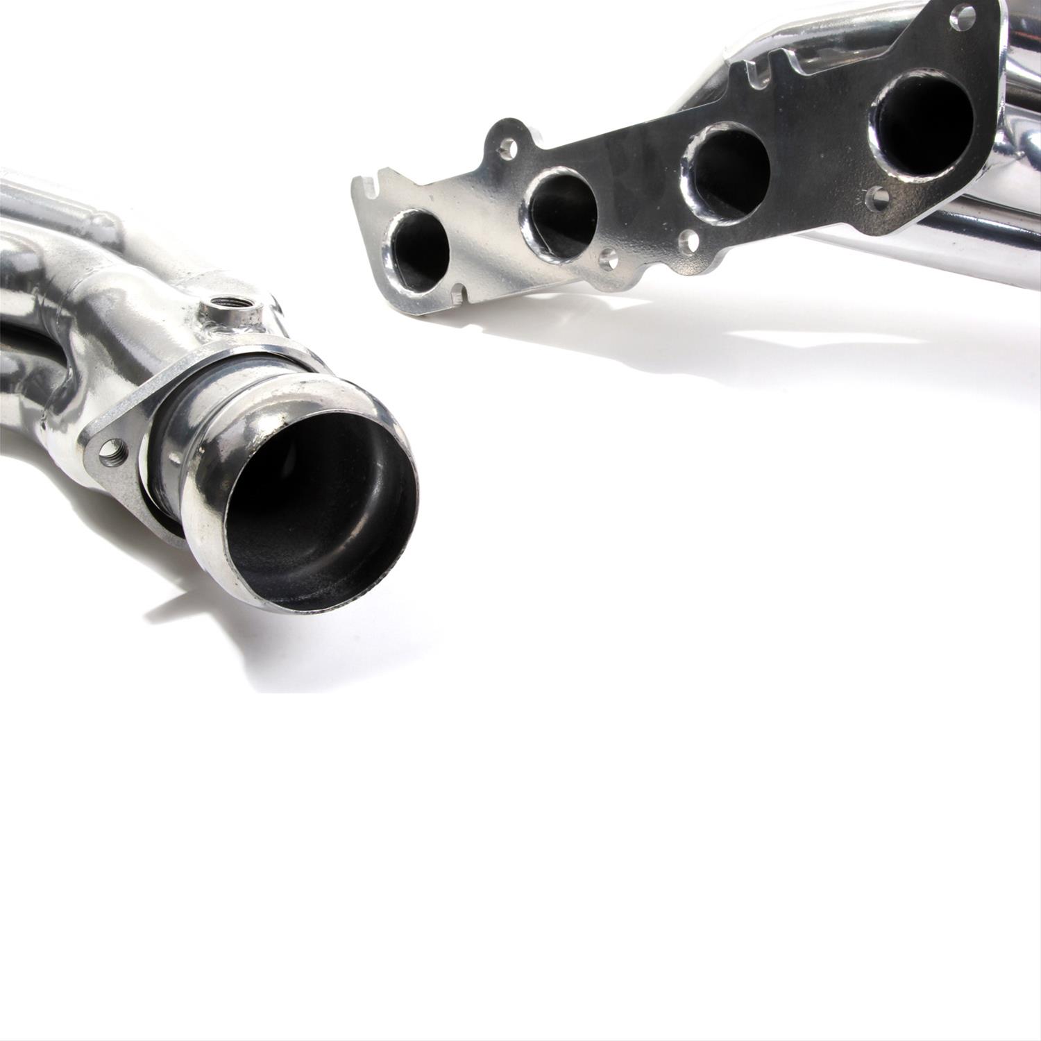 BBK Full-Length Headers 18560 Headers, Long Tube, Steel, Silver Ceramic Coated, Ford, 5.0L, Pair thumbnail 4