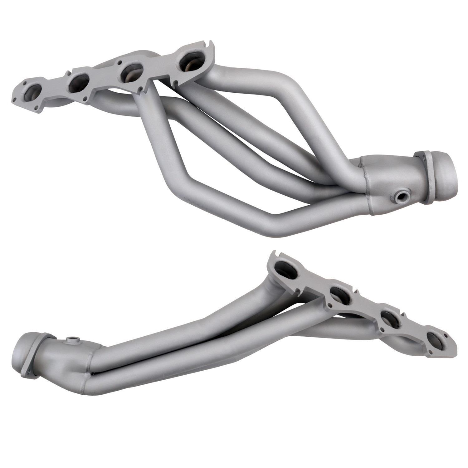 BBK Full-Length Headers 1950 Headers, Full-Length, Long Tube One-piece, Steel, Titanium Ceramic Coated, 1 3/4 in. Primary Tube O.D., Dodge, Ram, 5.7L, Pair thumbnail 4