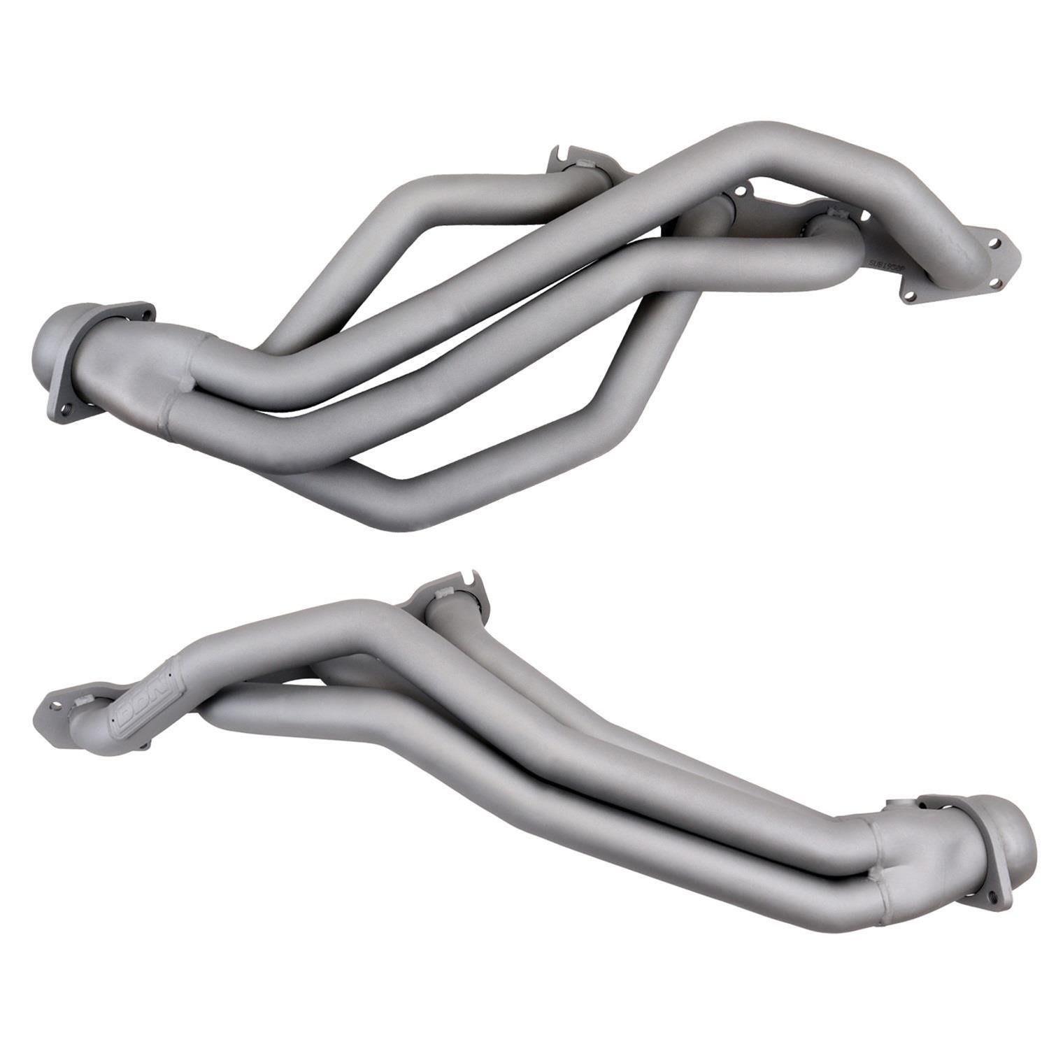 BBK Full-Length Headers 1950 Headers, Full-Length, Long Tube One-piece, Steel, Titanium Ceramic Coated, 1 3/4 in. Primary Tube O.D., Dodge, Ram, 5.7L, Pair thumbnail 3
