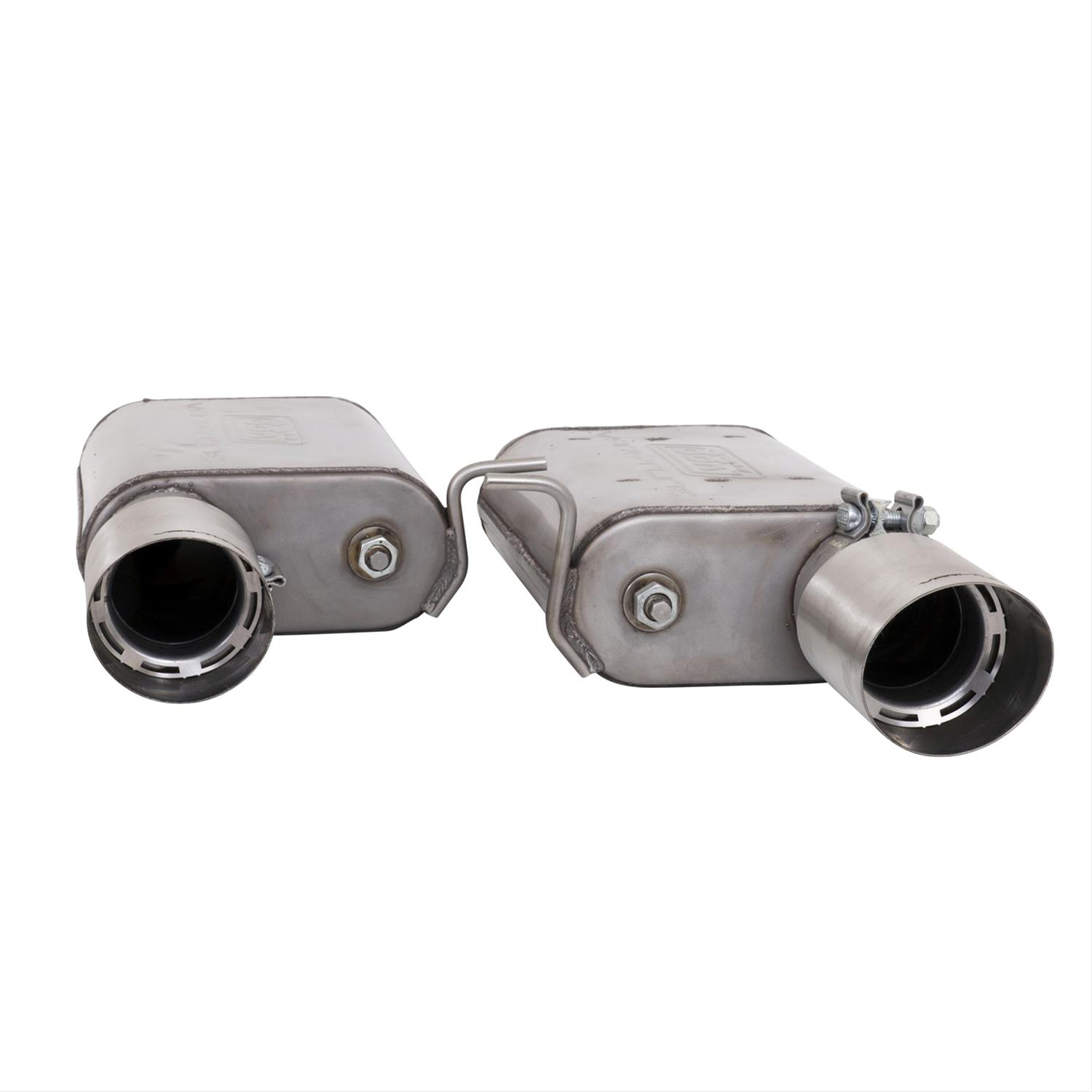 BBK Vari-Tune Axle Back Exhaust Kit 2 Adjustable Performance Mufflers 2-3/4 Pipe 4 in. Tips thumbnail 4