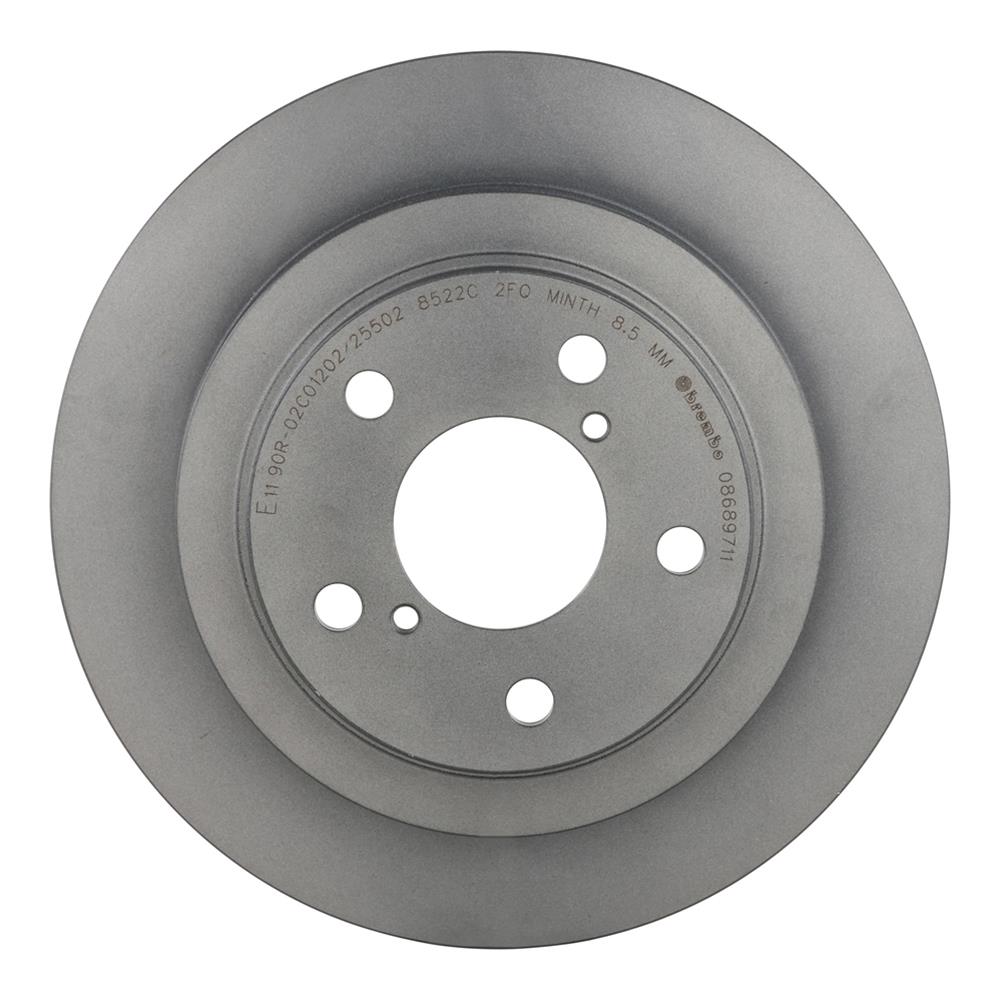 Brembo Premium UV Coated Brake Rotors 08.6897.11 Rotor, Brembo, Solid, Solid Surface, 10.43 in. Diameter, Iron, UV-Coated, Saab, Each thumbnail 2