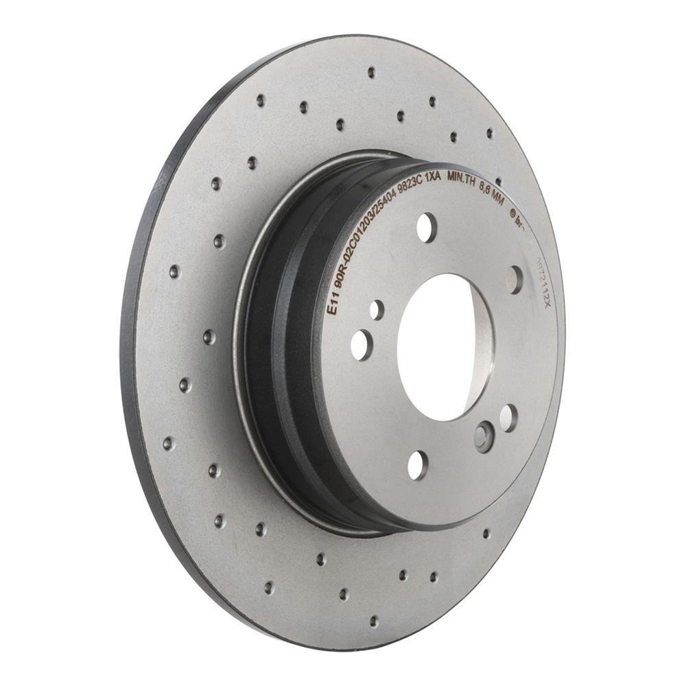 Brembo Xtra Drilled Performance Rotors 08.7211.2X Brake Rotor, Brembo, Solid, Cross-Drilled Surface, 11.42 in. Diameter, Iron, UV-Coated, Mercedes-Benz, Each thumbnail 5