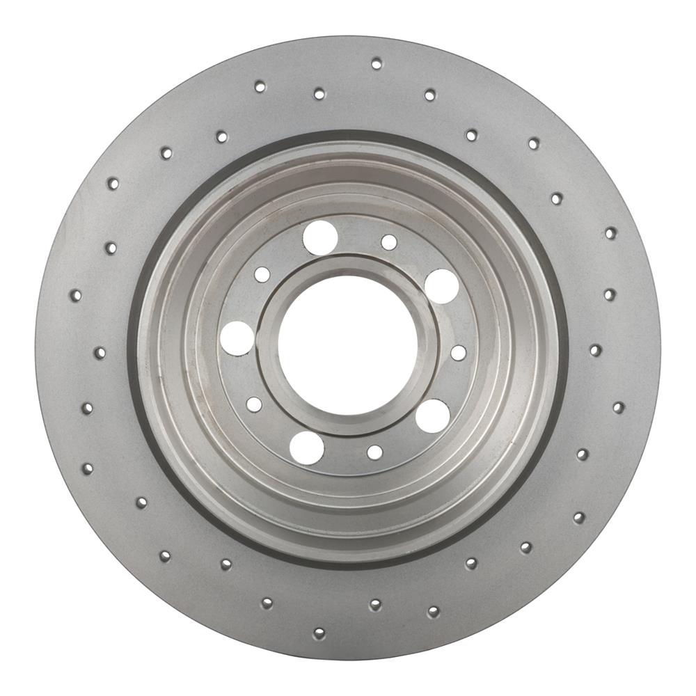 Brembo Xtra Drilled Performance Rotors 08.7765.1X Brake Rotor, Brembo, Solid, Cross-Drilled Surface, 11.02 in. Diameter, Iron, UV-Coated, Volvo, Each thumbnail 2