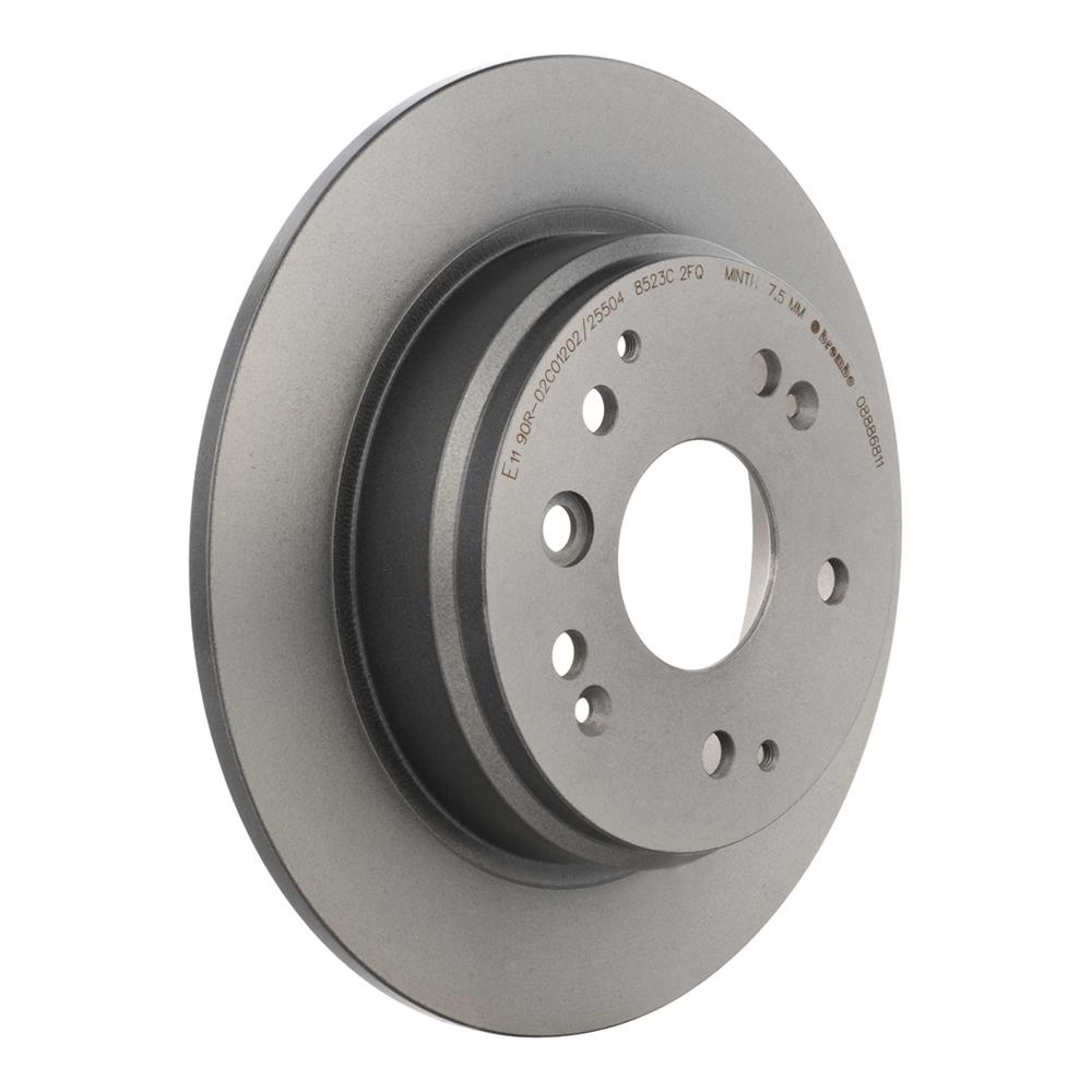 Brembo Premium UV Coated Brake Rotors 08.8868.11 Rotor, Brembo, Solid, Solid Surface, 11.1 in. Diameter, Iron, UV-Coated, For use on Acura®, Each