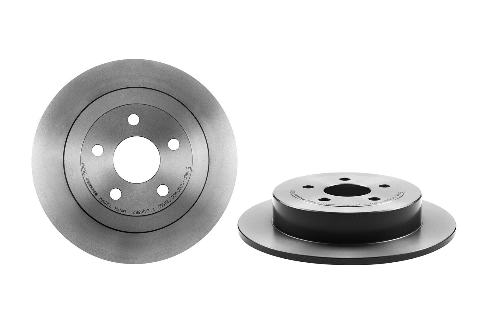 Brembo 08.B029.11 Brembo Premium UV Coated Brake Rotors Summit Racing