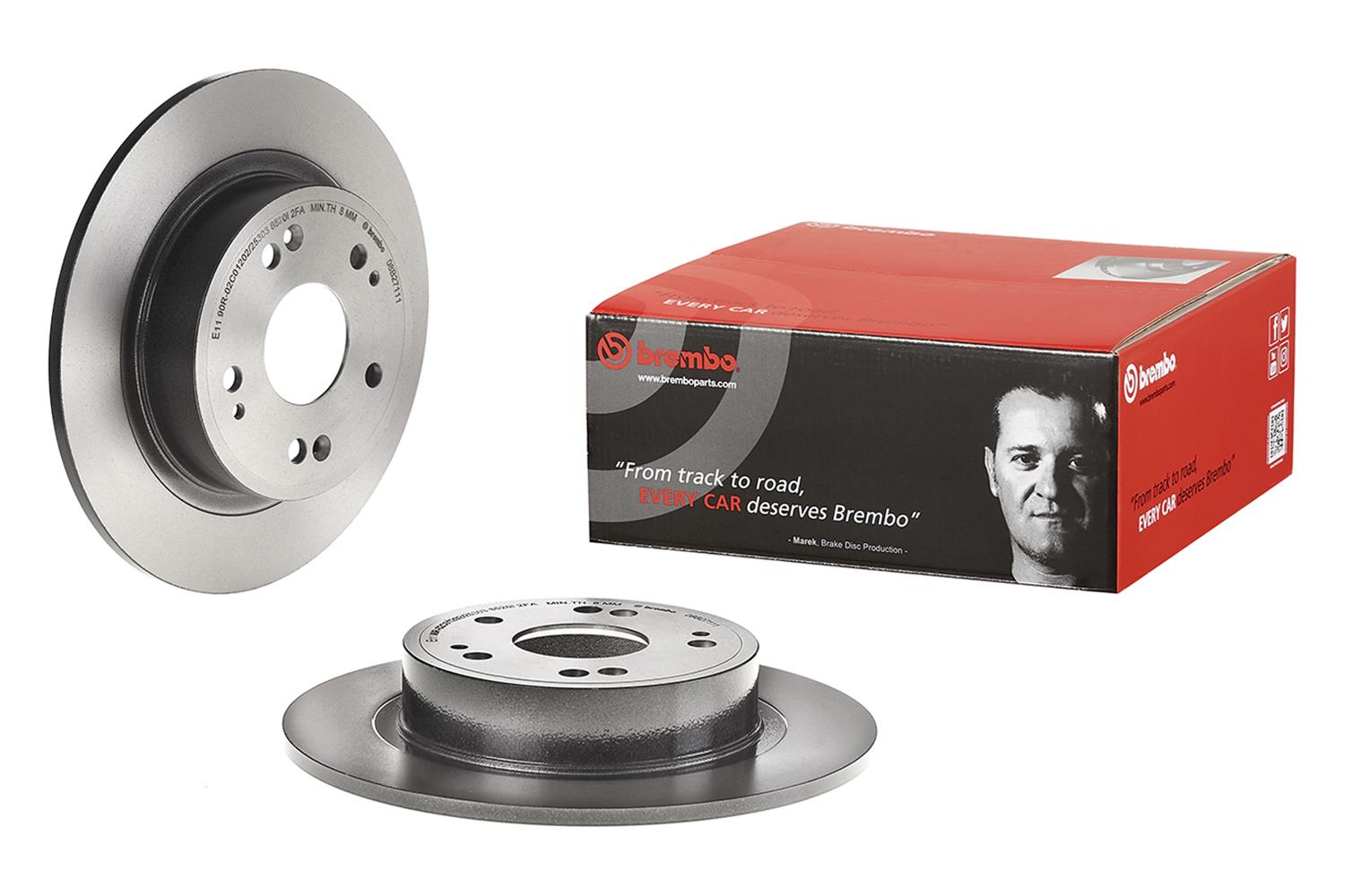 Coated brake discs